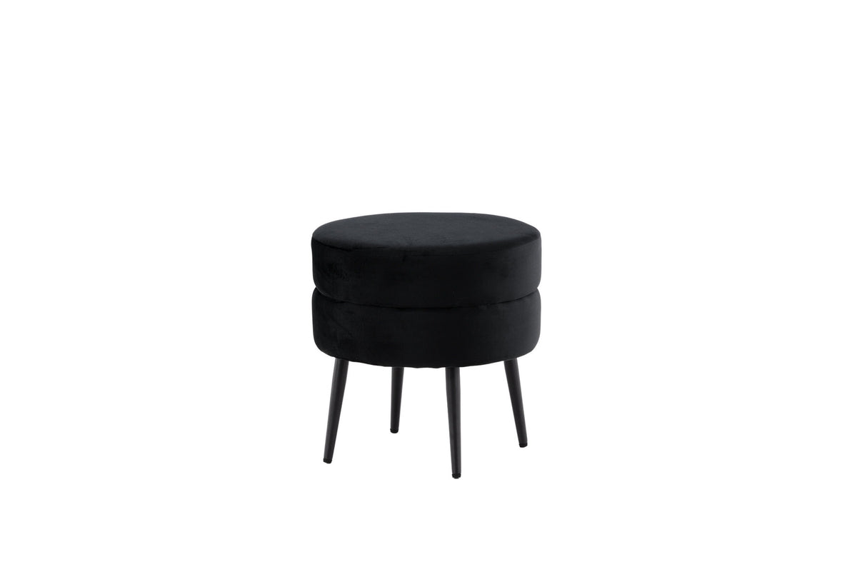Pot Ottoman / Pouf in Schwarz präsentiert im Onlineshop von KAQTU Design AG. Pouf ist von Venture Home