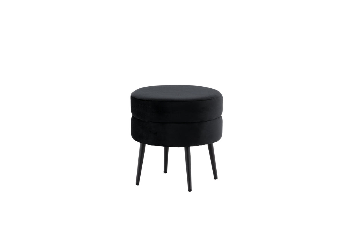 Pot Ottoman / Pouf in Schwarz präsentiert im Onlineshop von KAQTU Design AG. Pouf ist von Venture Home