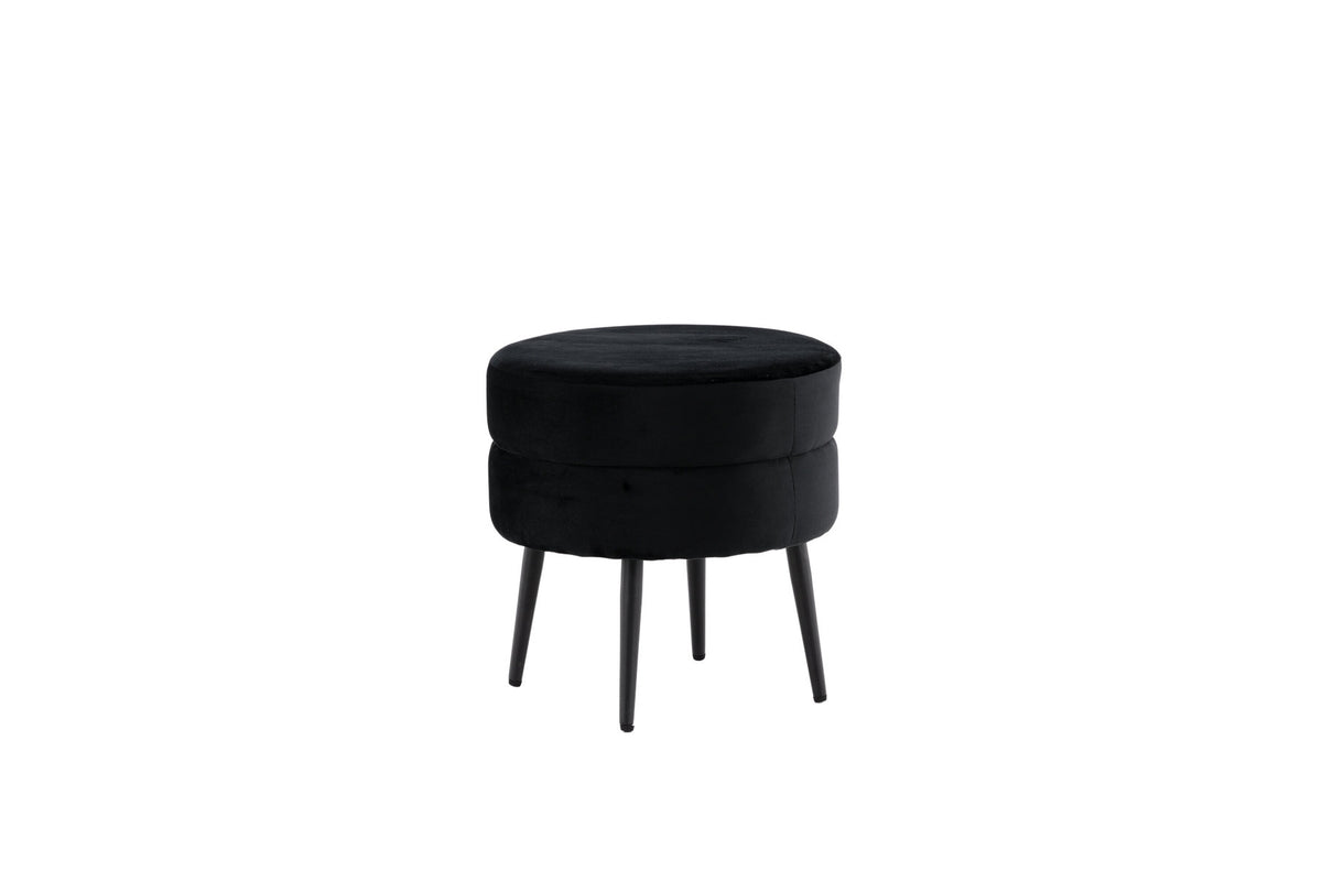 Pot Ottoman / Pouf in Schwarz präsentiert im Onlineshop von KAQTU Design AG. Pouf ist von Venture Home