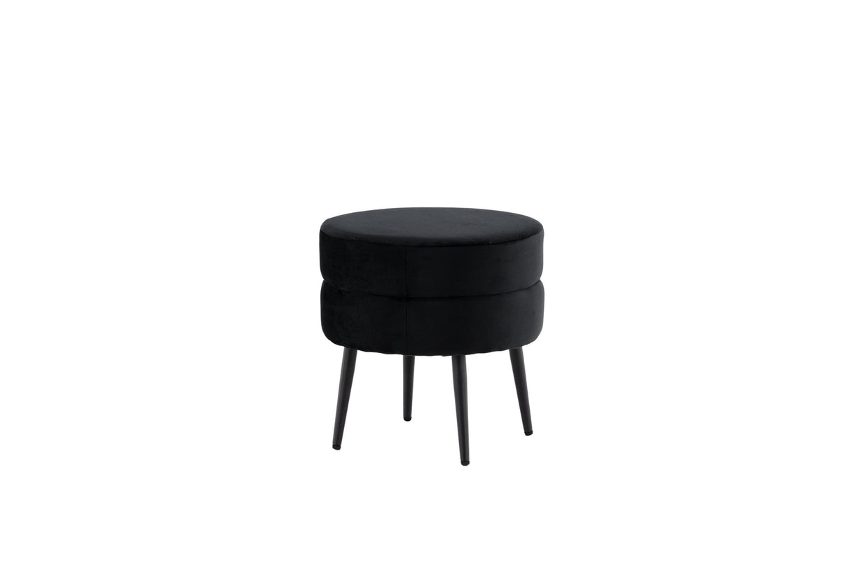 Pot Ottoman / Pouf in Schwarz präsentiert im Onlineshop von KAQTU Design AG. Pouf ist von Venture Home