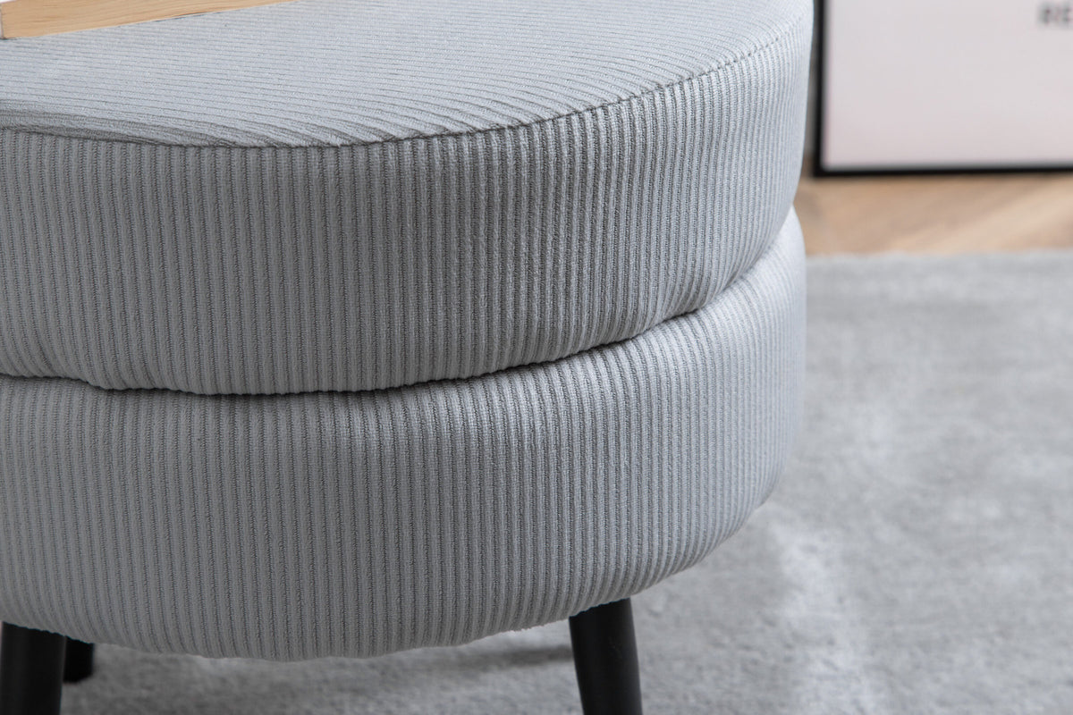 Pot Ottoman / Pouf in Grau präsentiert im Onlineshop von KAQTU Design AG. Pouf ist von Venture Home