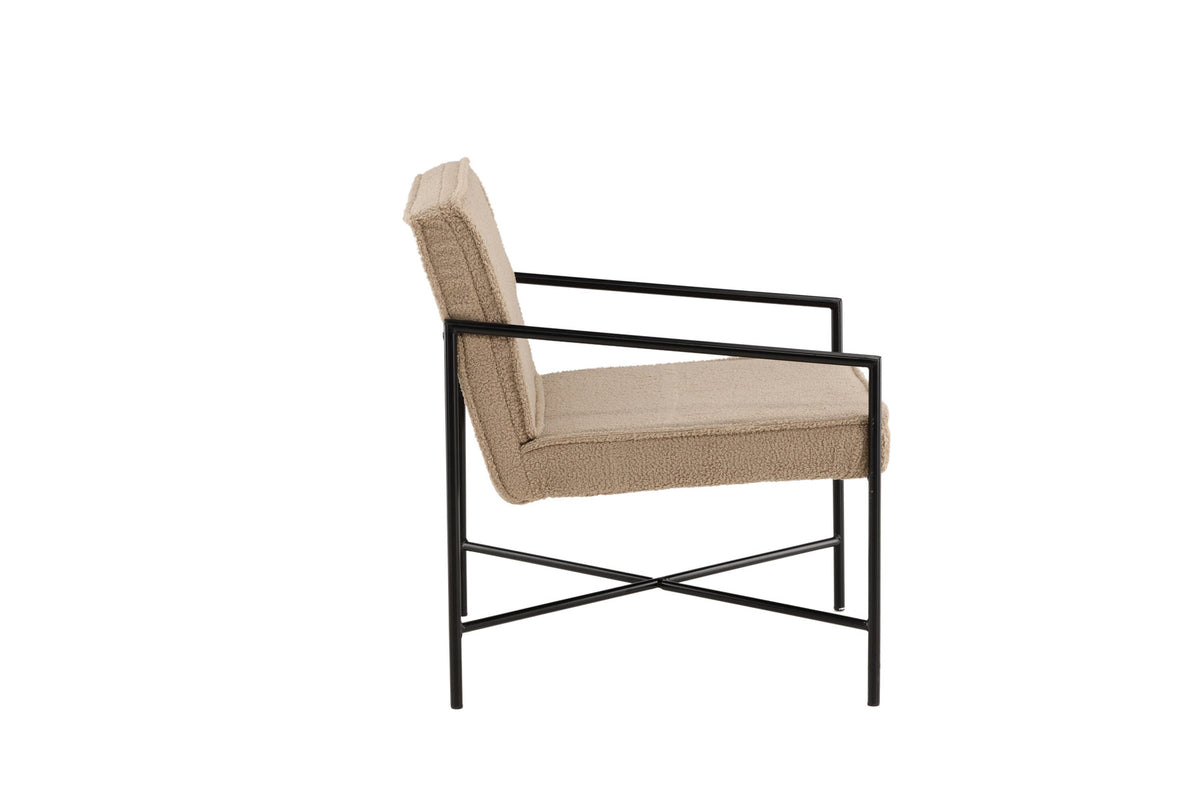 Rakel Sessel in Beige präsentiert im Onlineshop von KAQTU Design AG. Sessel mit Armlehnen ist von Venture Home