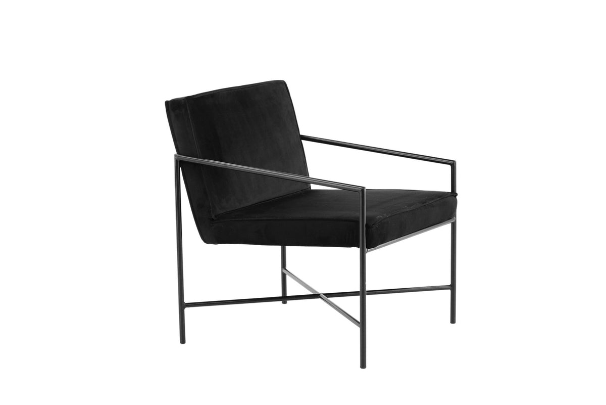 Rakel Sessel in Schwarz präsentiert im Onlineshop von KAQTU Design AG. Sessel mit Armlehnen ist von Venture Home