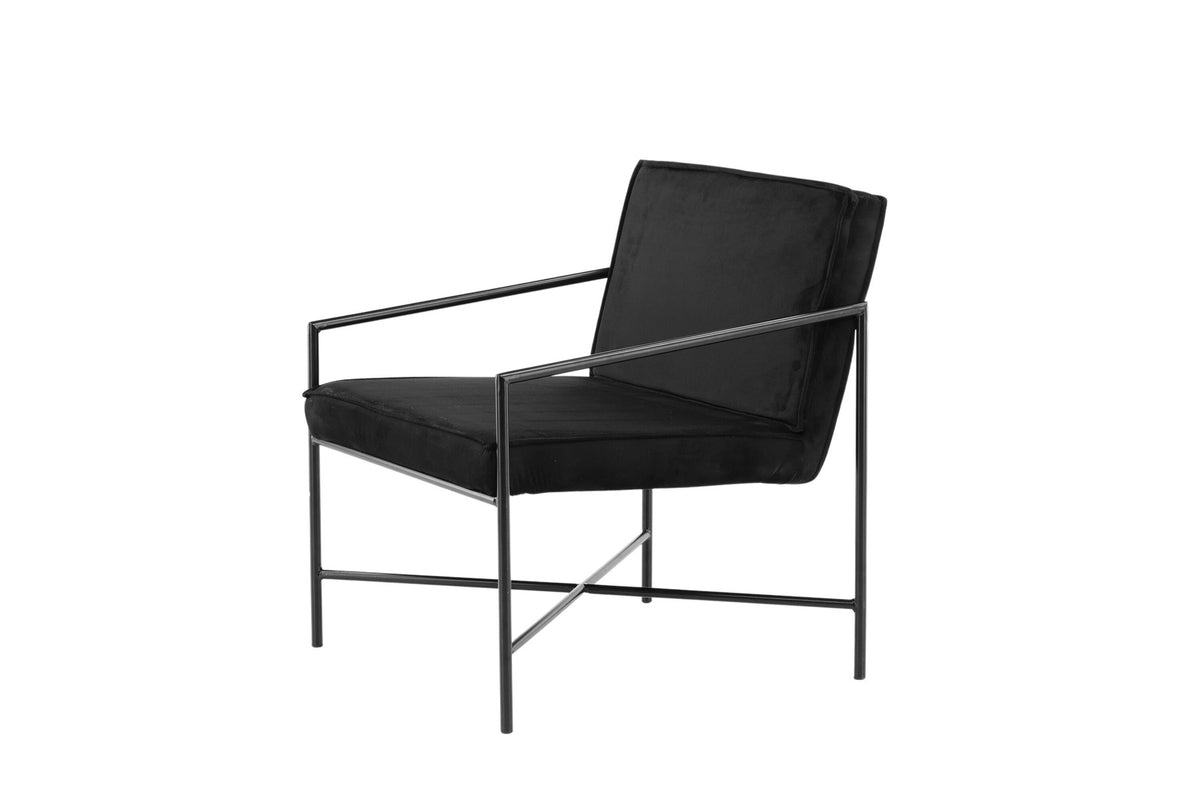 Rakel Sessel in Schwarz präsentiert im Onlineshop von KAQTU Design AG. Sessel mit Armlehnen ist von Venture Home