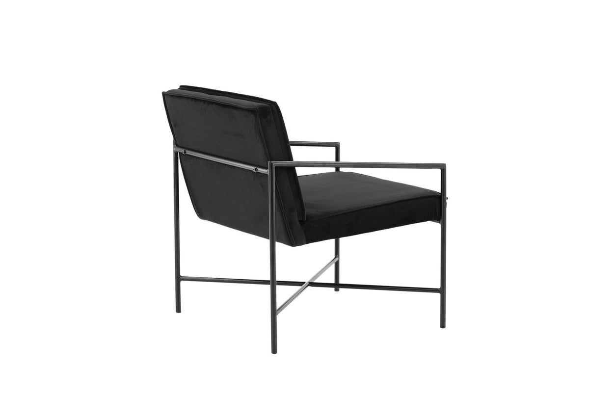 Rakel Sessel in Schwarz präsentiert im Onlineshop von KAQTU Design AG. Sessel mit Armlehnen ist von Venture Home