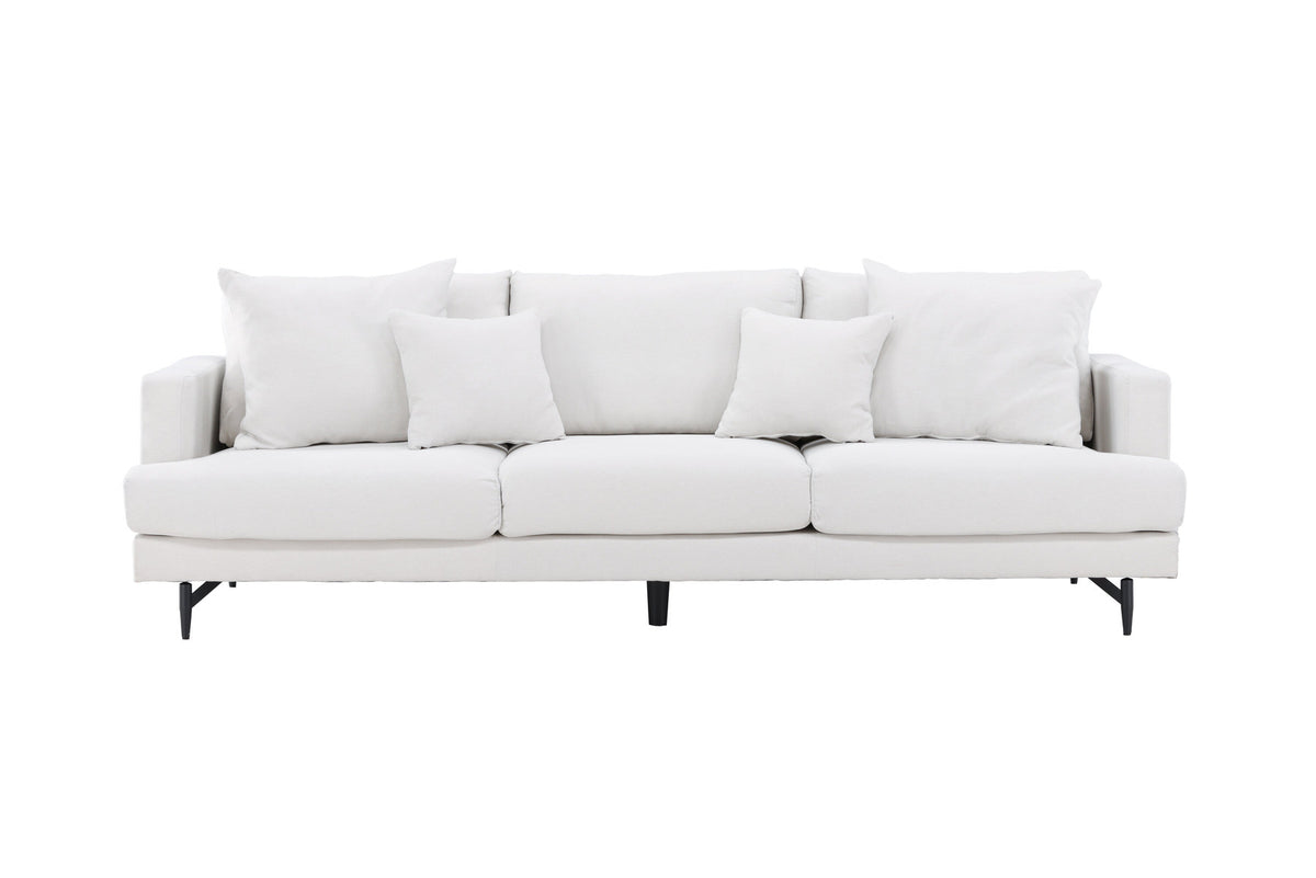 Sofia 3-Seat Sofa in Beige/Schwarz präsentiert im Onlineshop von KAQTU Design AG. 3er Sofa ist von Venture Home
