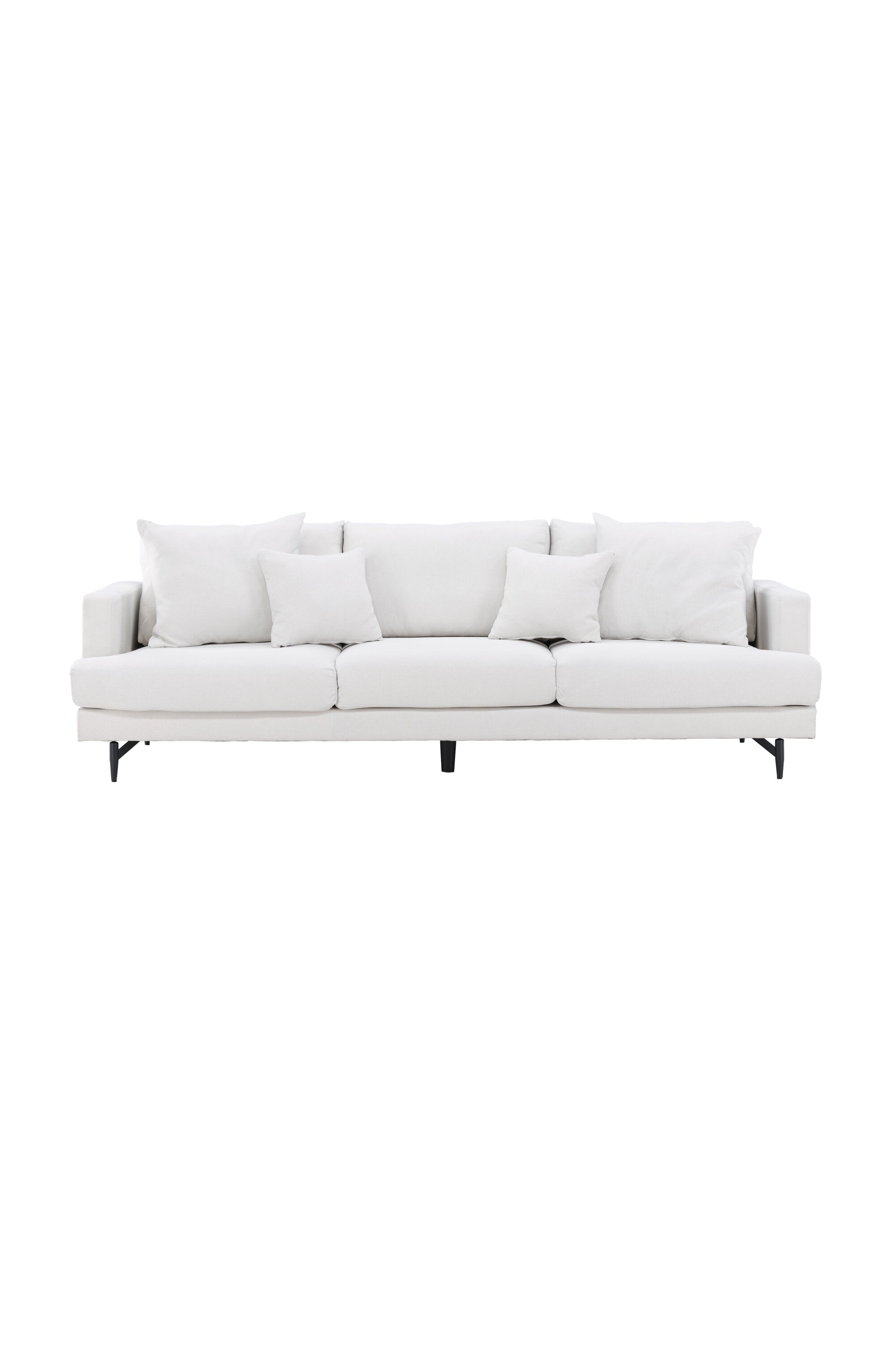 Sofia 3-Seat Sofa in Beige/Schwarz präsentiert im Onlineshop von KAQTU Design AG. 3er Sofa ist von Venture Home