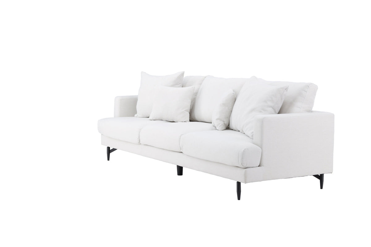 Sofia 3-Seat Sofa in Beige/Schwarz präsentiert im Onlineshop von KAQTU Design AG. 3er Sofa ist von Venture Home