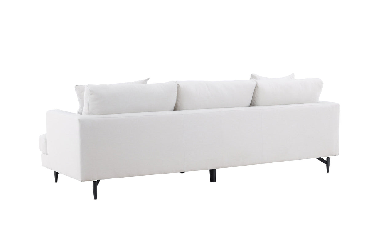 Sofia 3-Seat Sofa in Beige/Schwarz präsentiert im Onlineshop von KAQTU Design AG. 3er Sofa ist von Venture Home