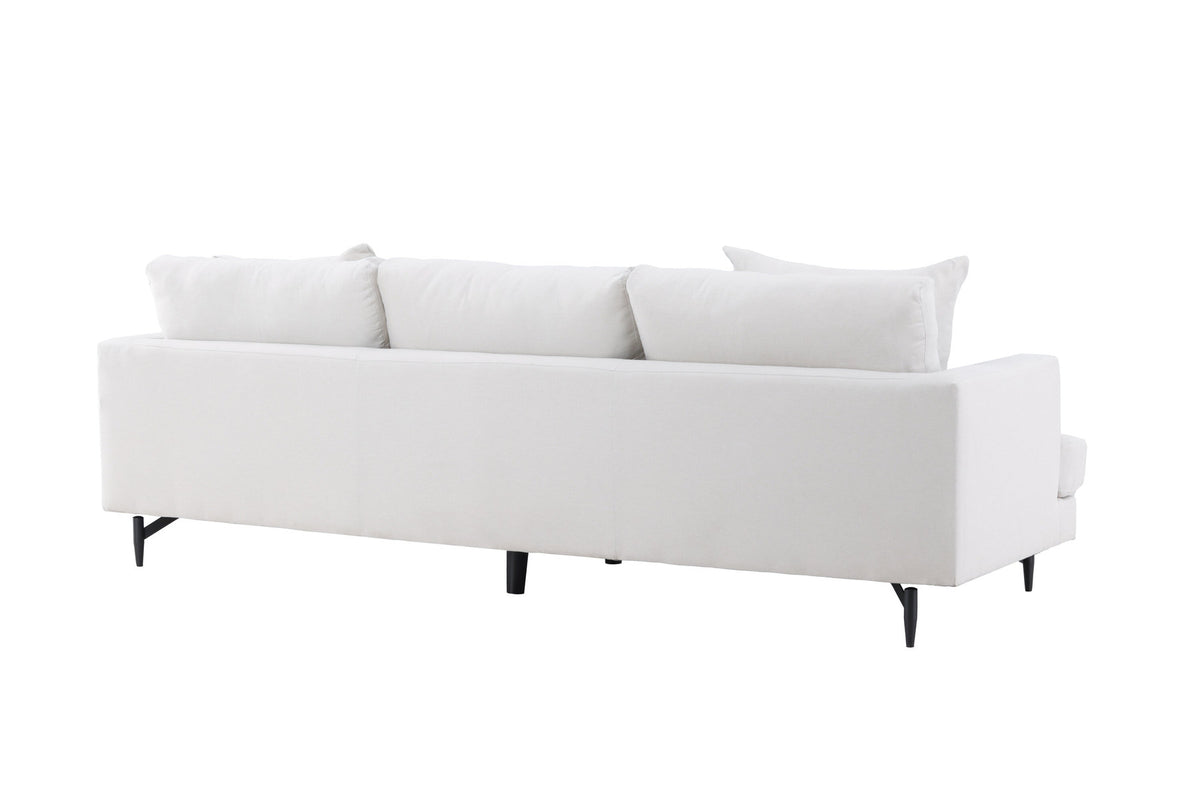 Sofia 3-Seat Sofa in Beige/Schwarz präsentiert im Onlineshop von KAQTU Design AG. 3er Sofa ist von Venture Home