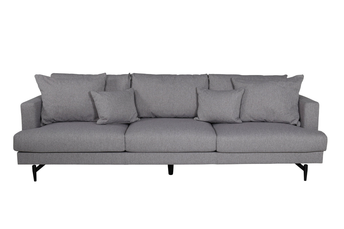 Sofia Sofa in Grau präsentiert im Onlineshop von KAQTU Design AG. 3er Sofa ist von Venture Home