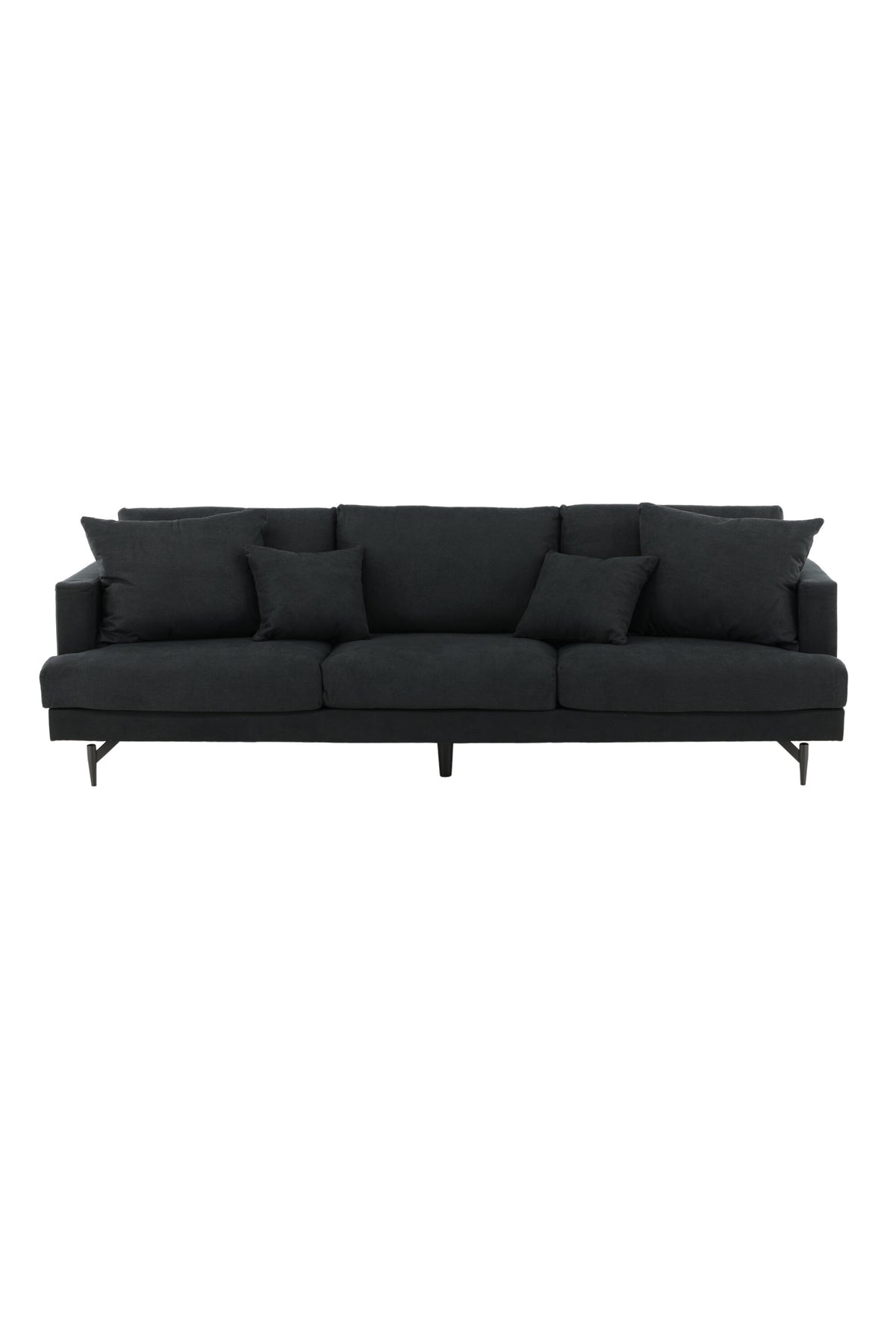 Sofia Sofa in Schwarz präsentiert im Onlineshop von KAQTU Design AG. 3er Sofa ist von Venture Home