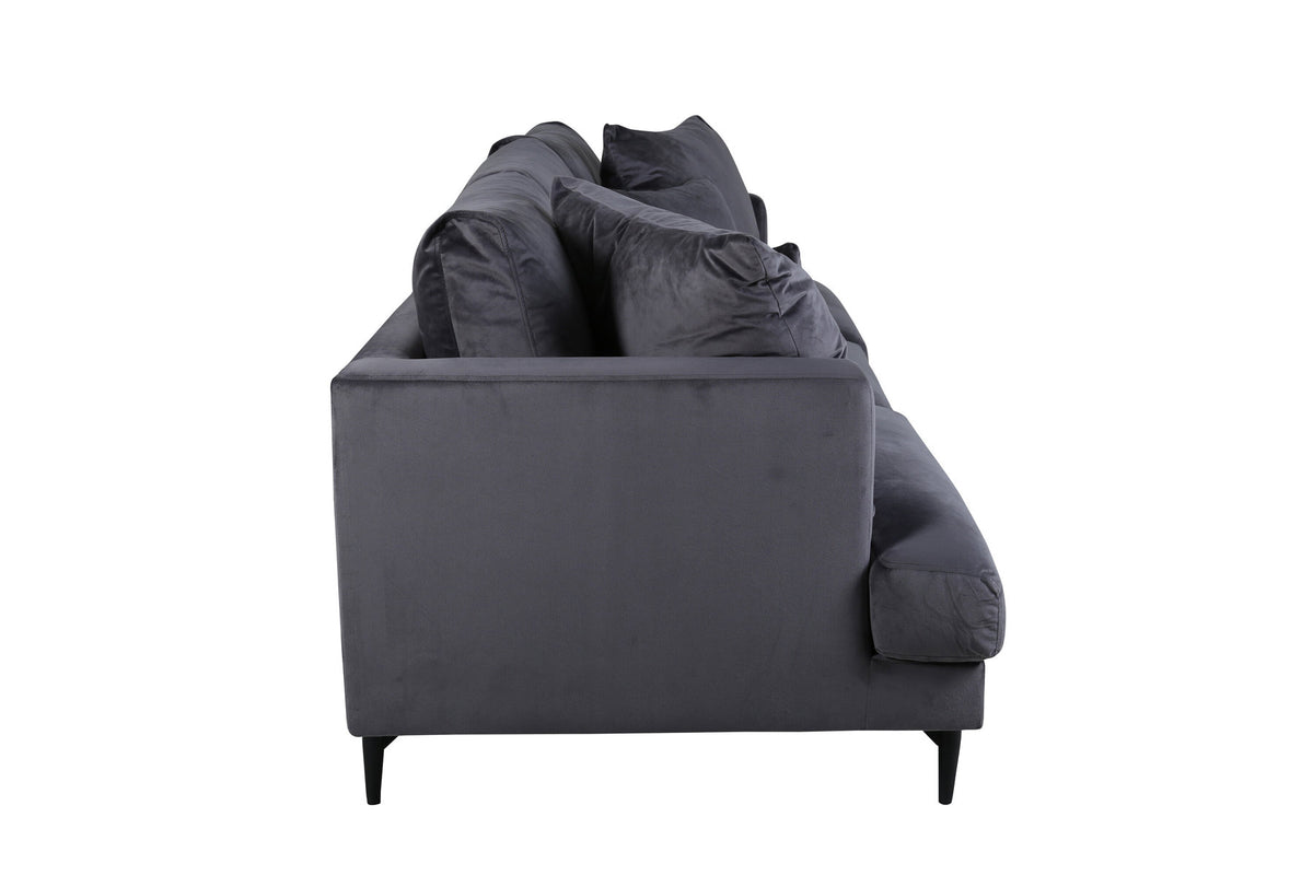 Sofia Sofa in Dunkelgrau präsentiert im Onlineshop von KAQTU Design AG. 3er Sofa ist von Venture Home