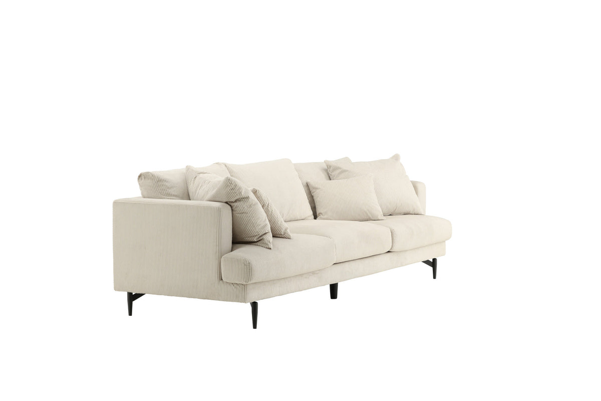 Sofia Sofa in Beige präsentiert im Onlineshop von KAQTU Design AG. 3er Sofa ist von Venture Home