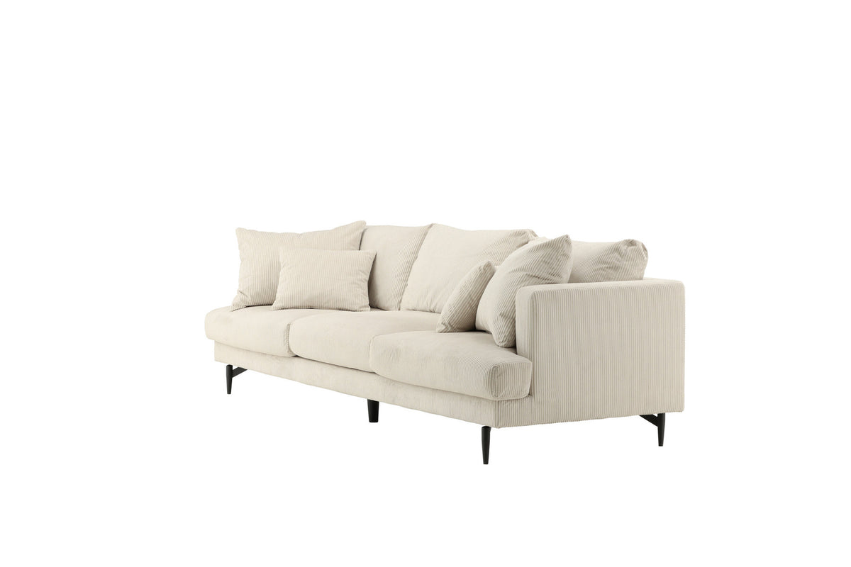 Sofia Sofa in Beige präsentiert im Onlineshop von KAQTU Design AG. 3er Sofa ist von Venture Home