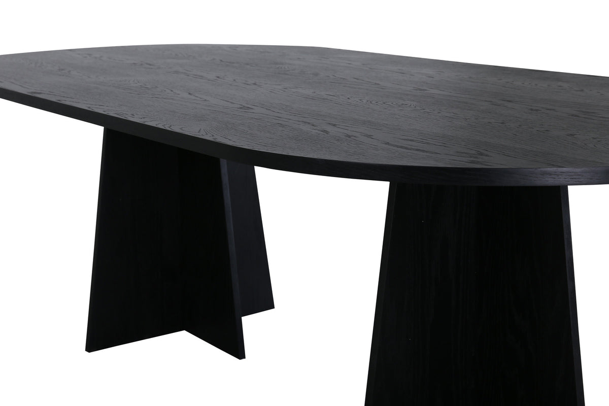 Bootcut Esstisch oval in Schwarz präsentiert im Onlineshop von KAQTU Design AG. Esstisch ist von Venture Home