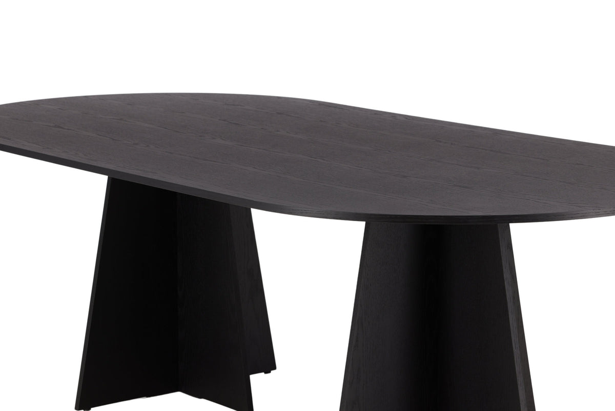 Bootcut Esstisch oval in Schwarz präsentiert im Onlineshop von KAQTU Design AG. Esstisch ist von Venture Home