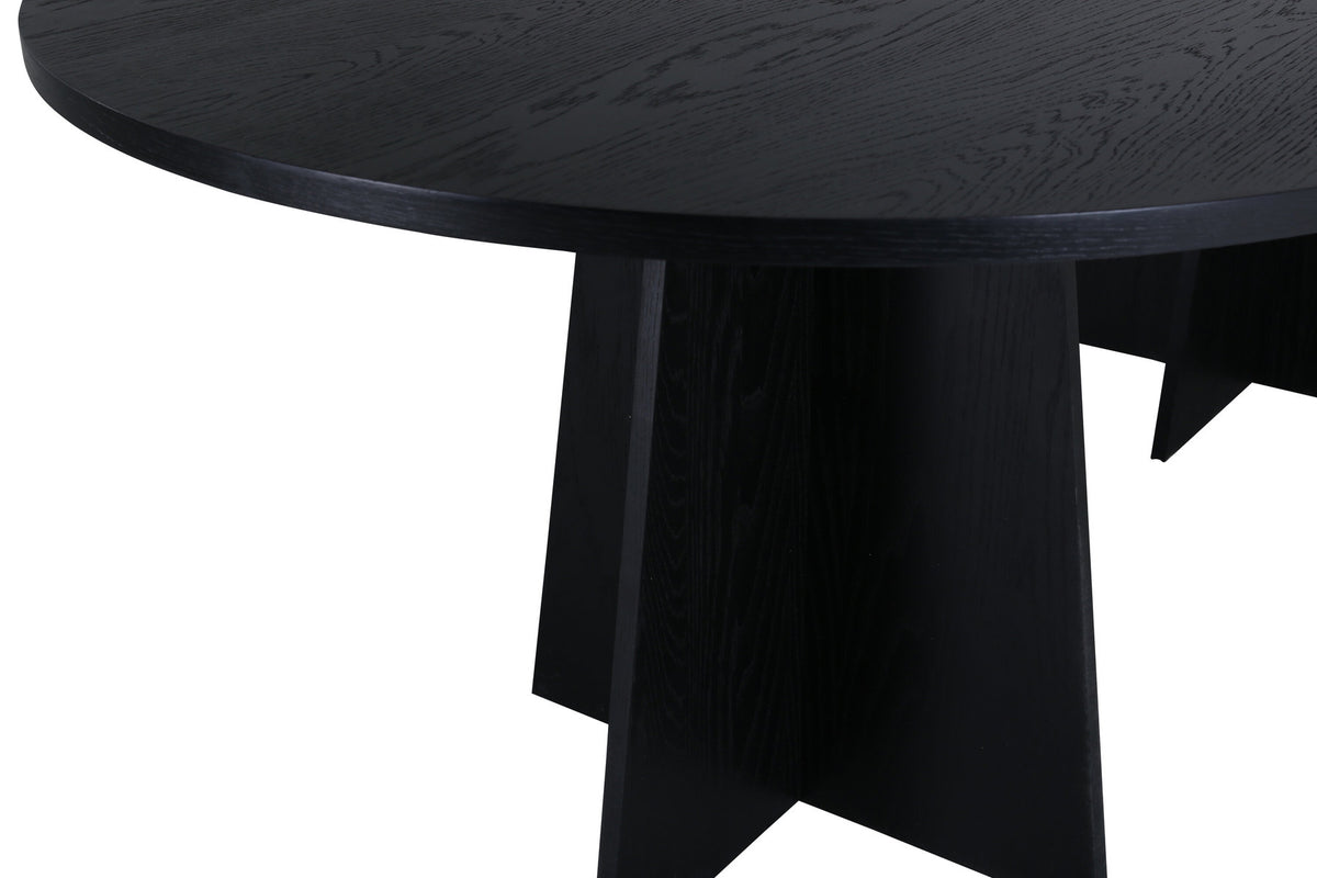 Bootcut Esstisch oval in Schwarz präsentiert im Onlineshop von KAQTU Design AG. Esstisch ist von Venture Home