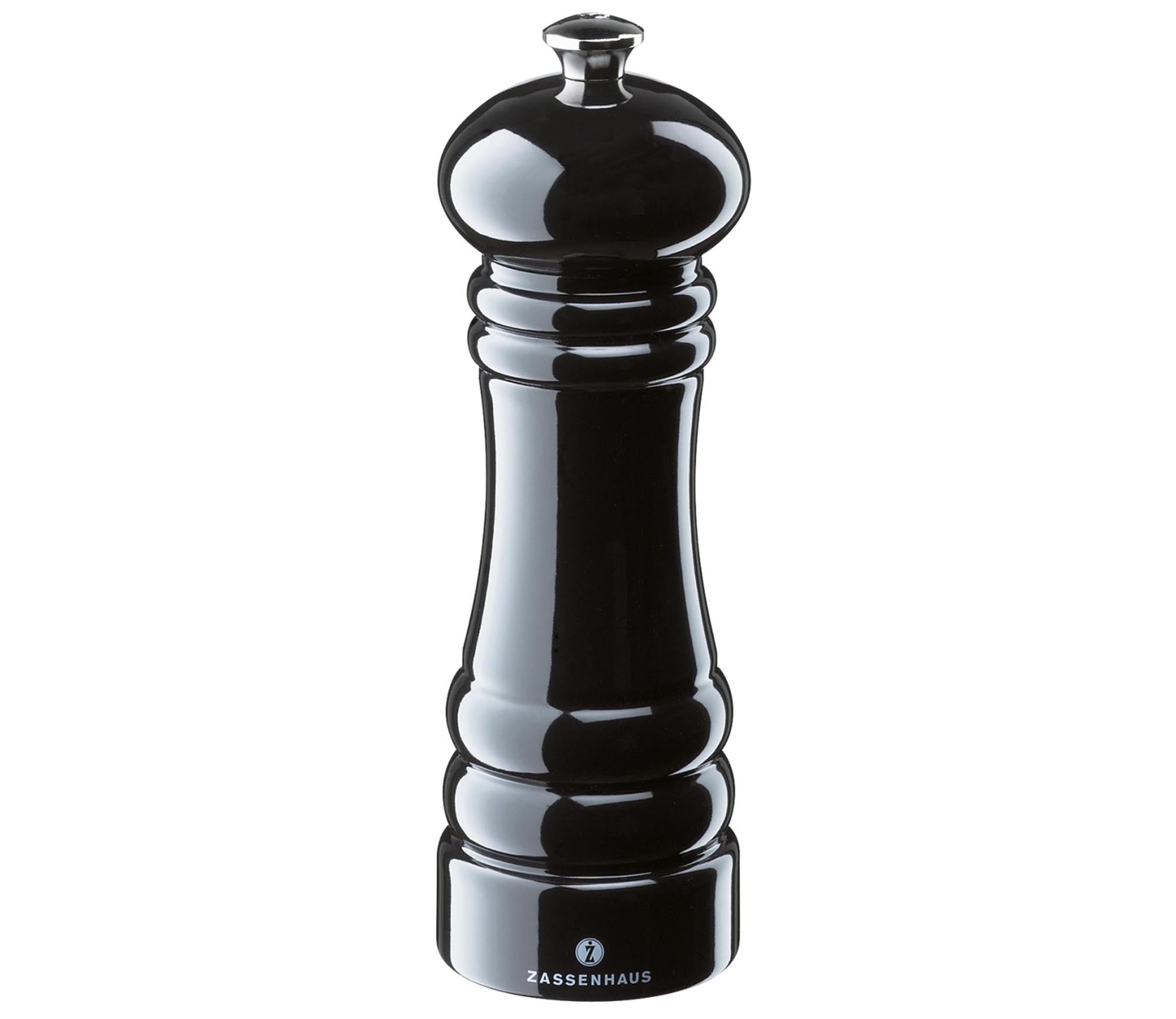 Pepper mill "Berlin" 18 cm black shiny
