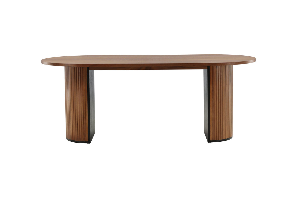 Bianca Tisch in Nussbaum präsentiert im Onlineshop von KAQTU Design AG. Esstisch ist von Venture Home