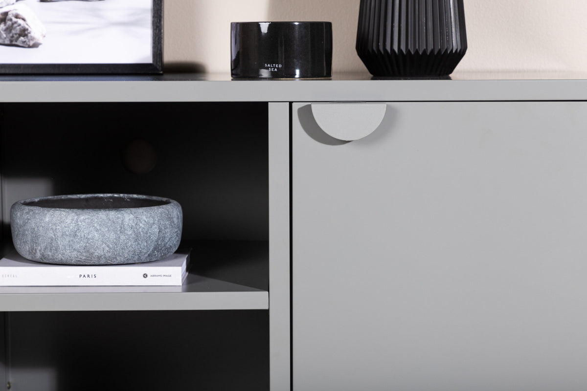 Piring TV Ständer in Hellgrau präsentiert im Onlineshop von KAQTU Design AG. TV-Möbel ist von Venture Home