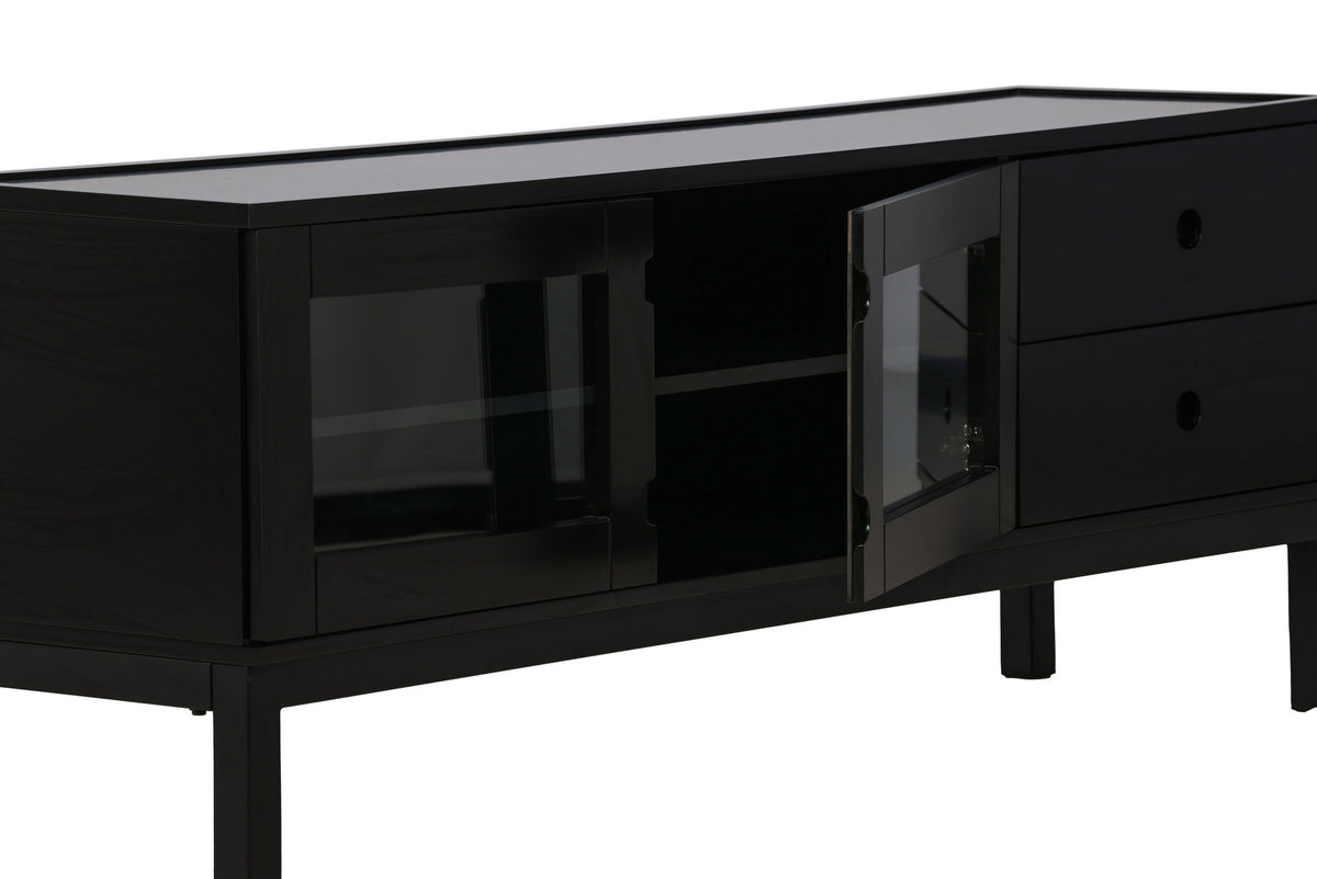 Alcoa Kabinett in Schwarz präsentiert im Onlineshop von KAQTU Design AG. Regal Zubehör ist von Venture Home