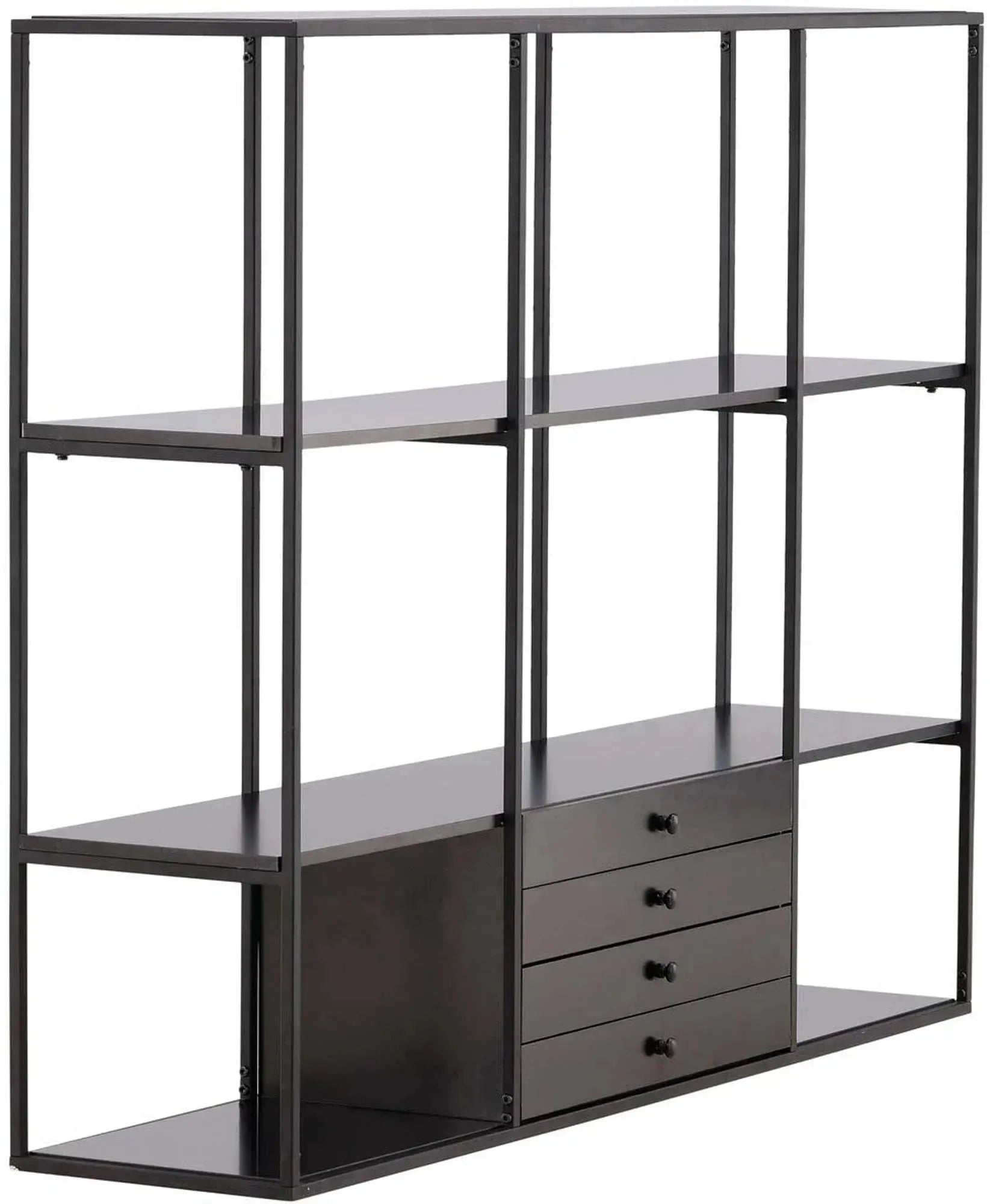 Stilvoller Amaraillo Schrank von Venture Home in zeitlosem Schwarz.