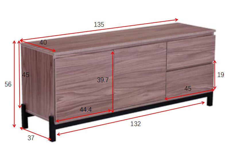 Corpus Sideboard in Schwarz präsentiert im Onlineshop von KAQTU Design AG. Sideboard ist von Venture Home
