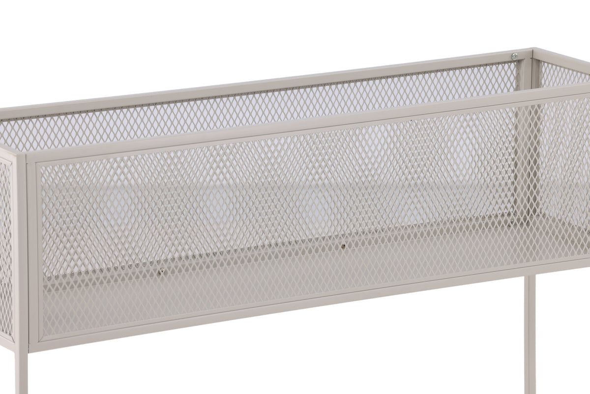 Netz Blumenregal in Beige präsentiert im Onlineshop von KAQTU Design AG. Standregal ist von Venture Home
