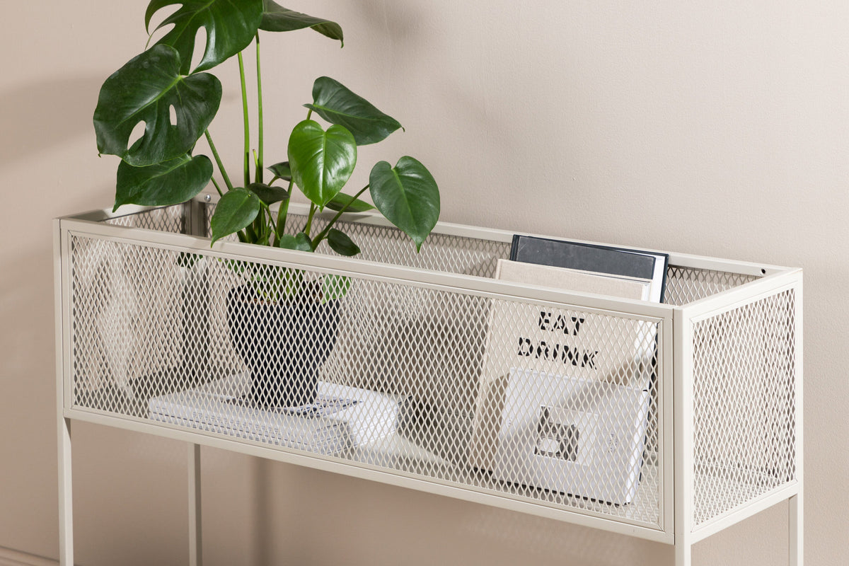 Netz Blumenregal in Beige präsentiert im Onlineshop von KAQTU Design AG. Standregal ist von Venture Home