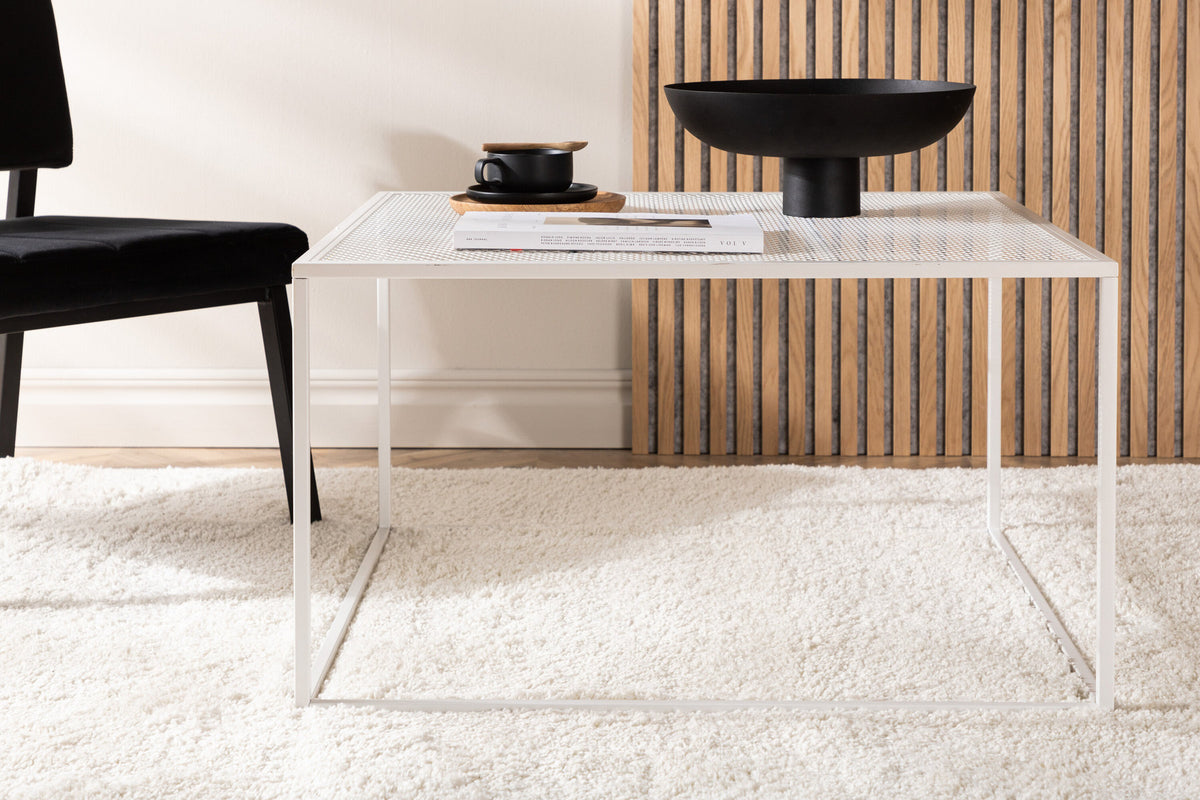 Netz Coffee Tisch in Weiss präsentiert im Onlineshop von KAQTU Design AG. Beistelltisch ist von Venture Home