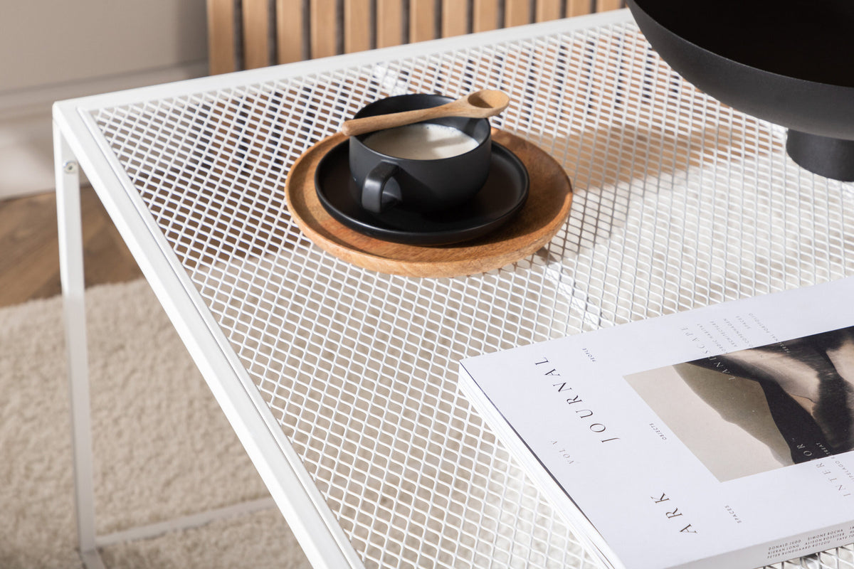 Netz Coffee Tisch in Weiss präsentiert im Onlineshop von KAQTU Design AG. Beistelltisch ist von Venture Home