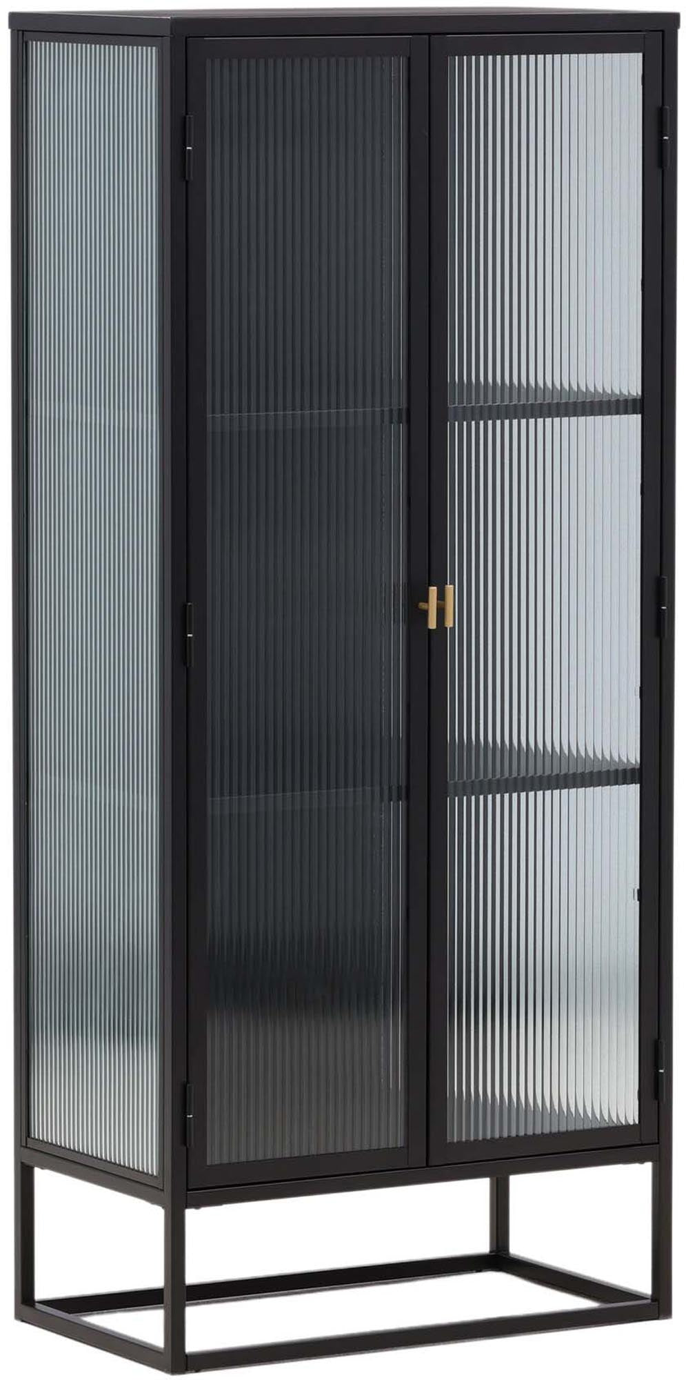 Moderner Garis Schrank von Venture Home: Elegante Glastüren, stabiler Stahlrahmen, stilvolle Messinggriffe, grosszügiger Stauraum.