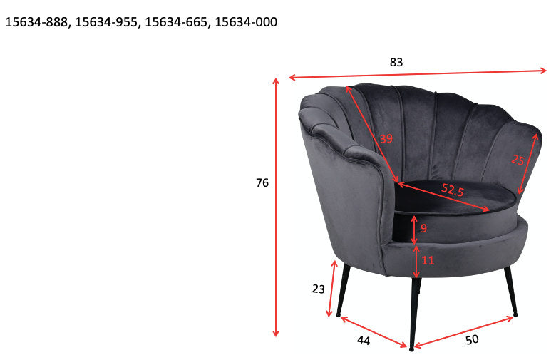 Calais Sessel in Grau präsentiert im Onlineshop von KAQTU Design AG. Sessel mit Armlehnen ist von Venture Home