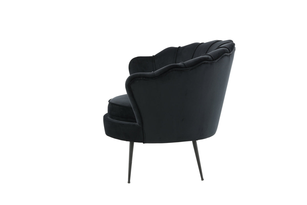 Calais Sessel in Schwarz präsentiert im Onlineshop von KAQTU Design AG. Sessel mit Armlehnen ist von Venture Home