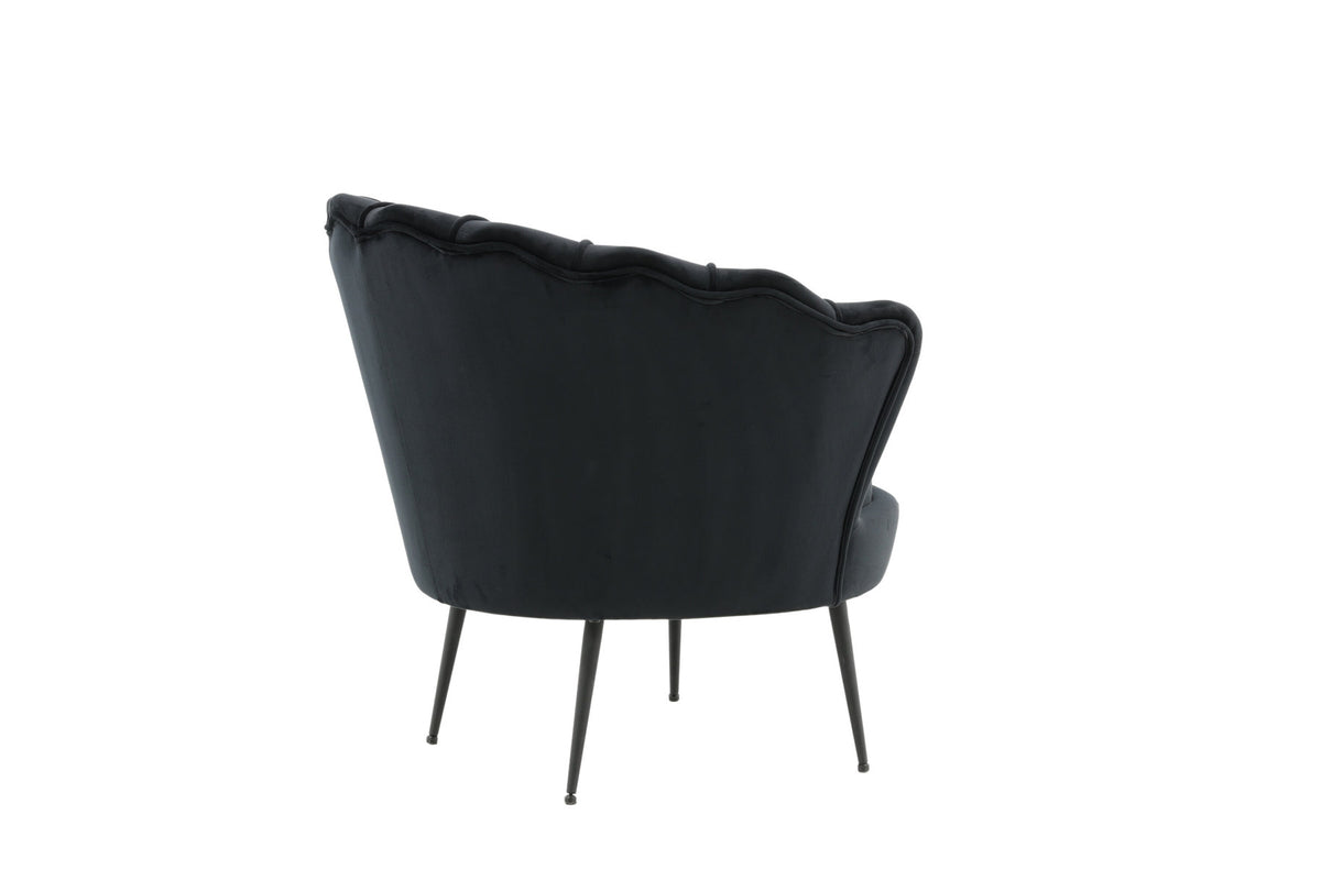 Calais Sessel in Schwarz präsentiert im Onlineshop von KAQTU Design AG. Sessel mit Armlehnen ist von Venture Home