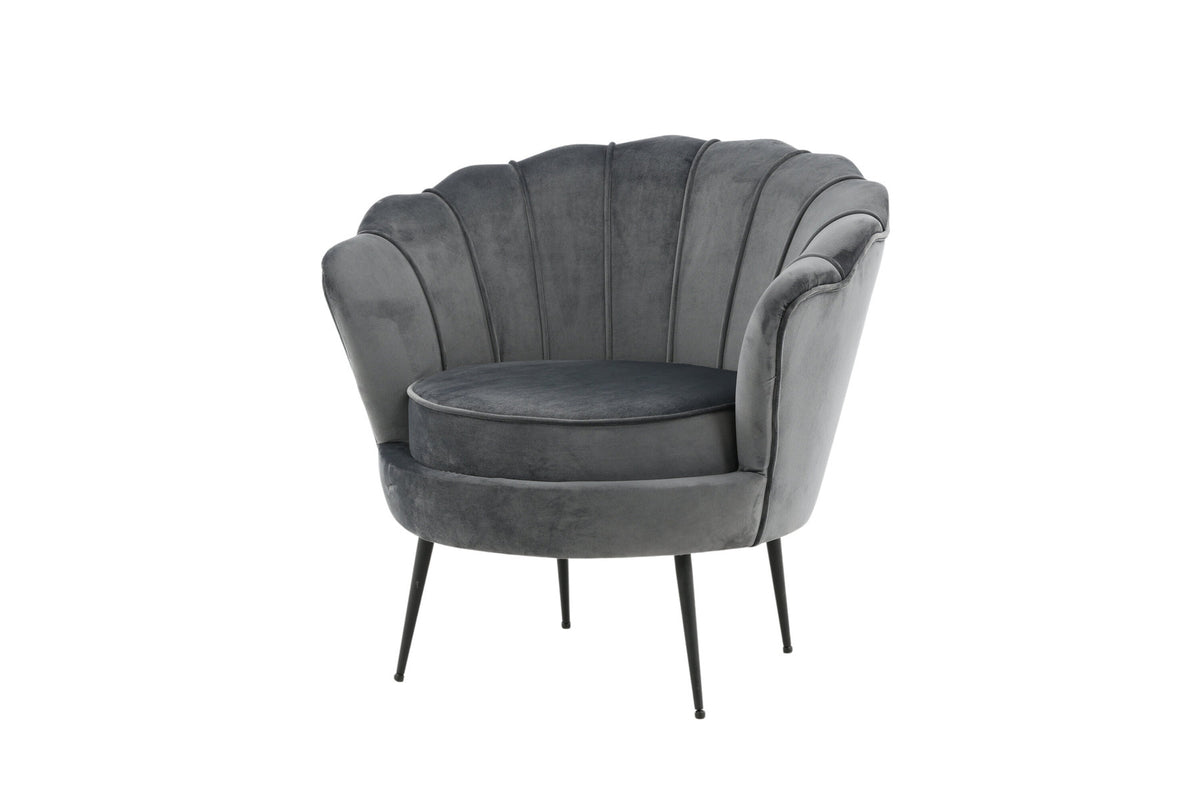 Calais Sessel in Dunkelgrau präsentiert im Onlineshop von KAQTU Design AG. Sessel mit Armlehnen ist von Venture Home
