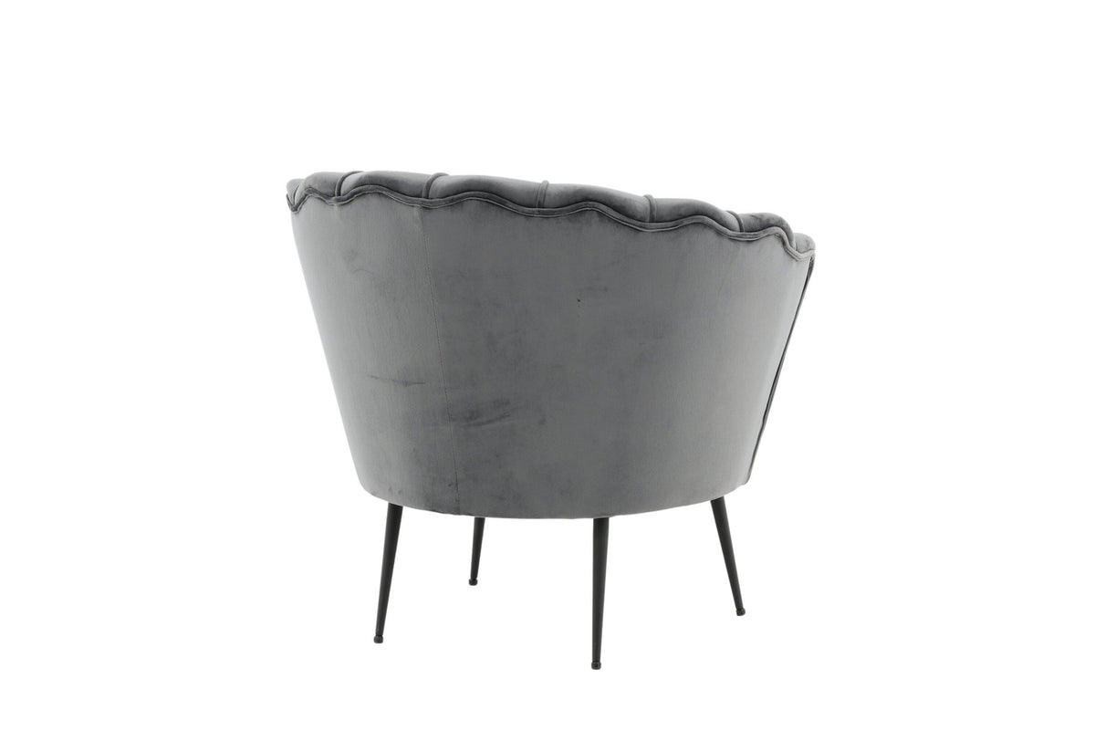 Calais Sessel in Dunkelgrau präsentiert im Onlineshop von KAQTU Design AG. Sessel mit Armlehnen ist von Venture Home