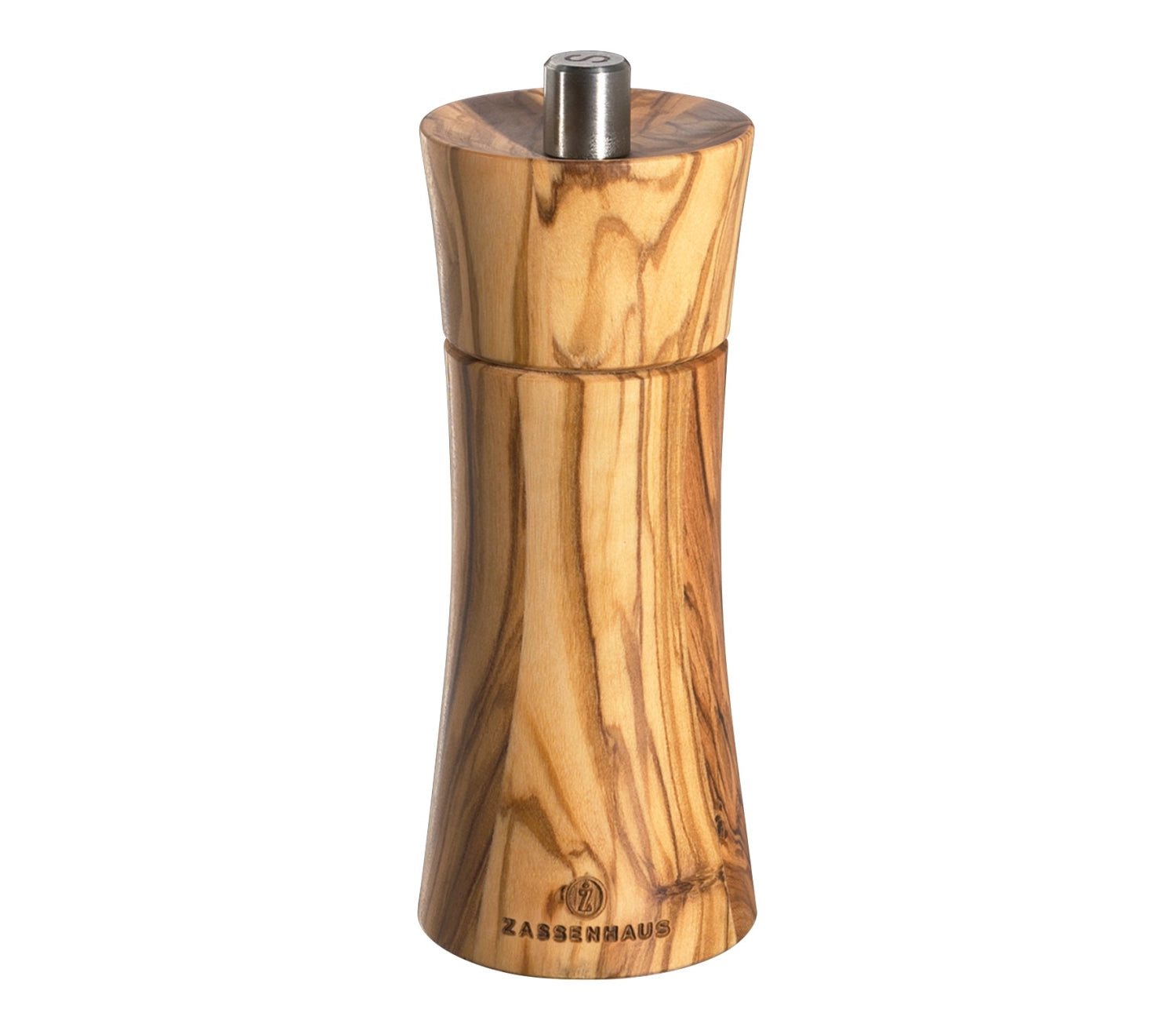 Salzmühle "Francoforte" 14 cm Olive Wood