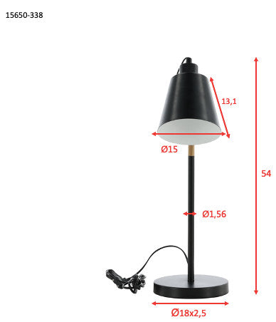 Scott Lighting in Schwarz präsentiert im Onlineshop von KAQTU Design AG. Tischleuchte ist von Venture Home