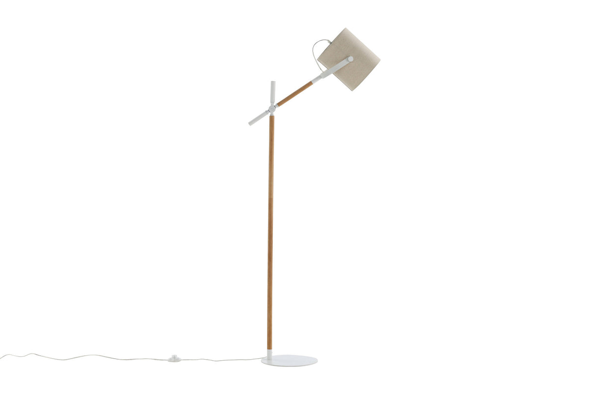 Dennis Stehleuchte in Weiss präsentiert im Onlineshop von KAQTU Design AG. Stehleuchte ist von Venture Home