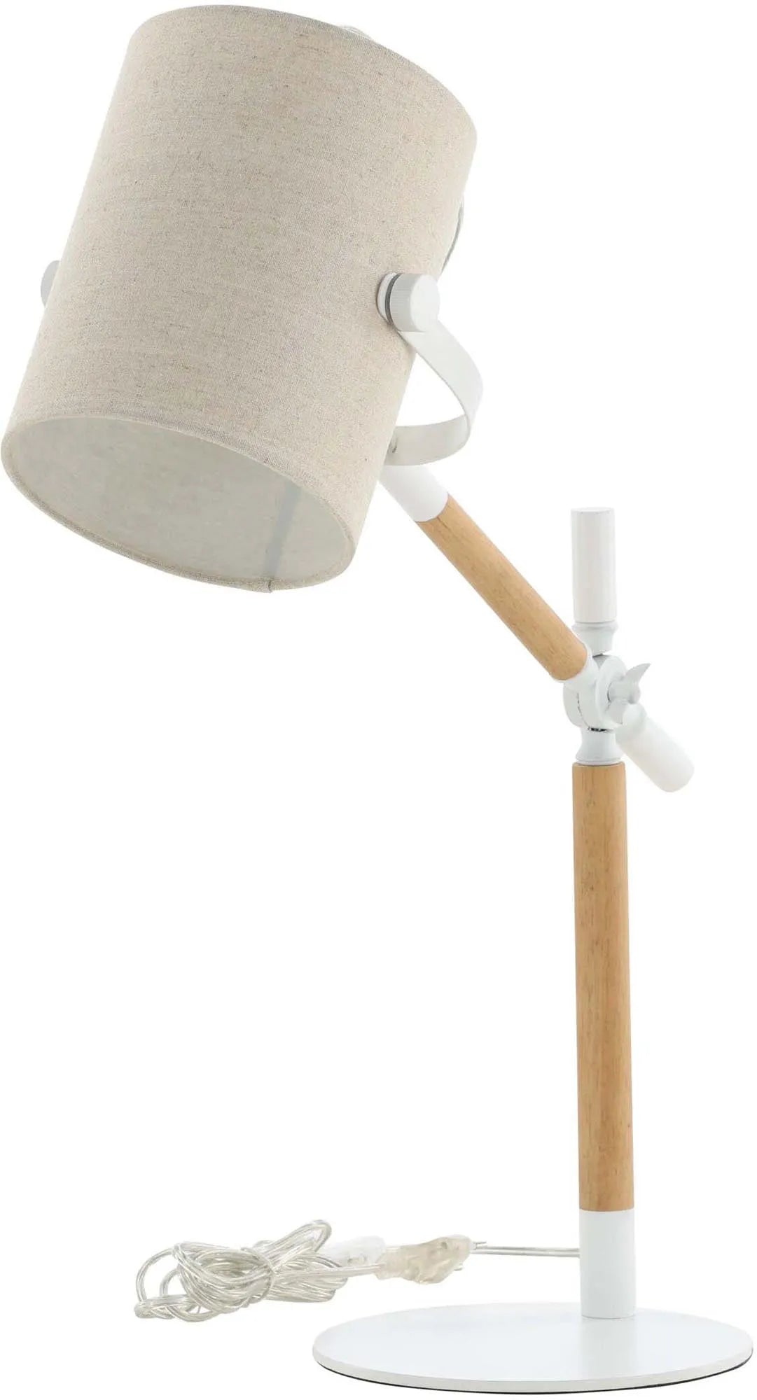 Elegante Dennis Tischleuchte von Venture Home in sanftem Beige.