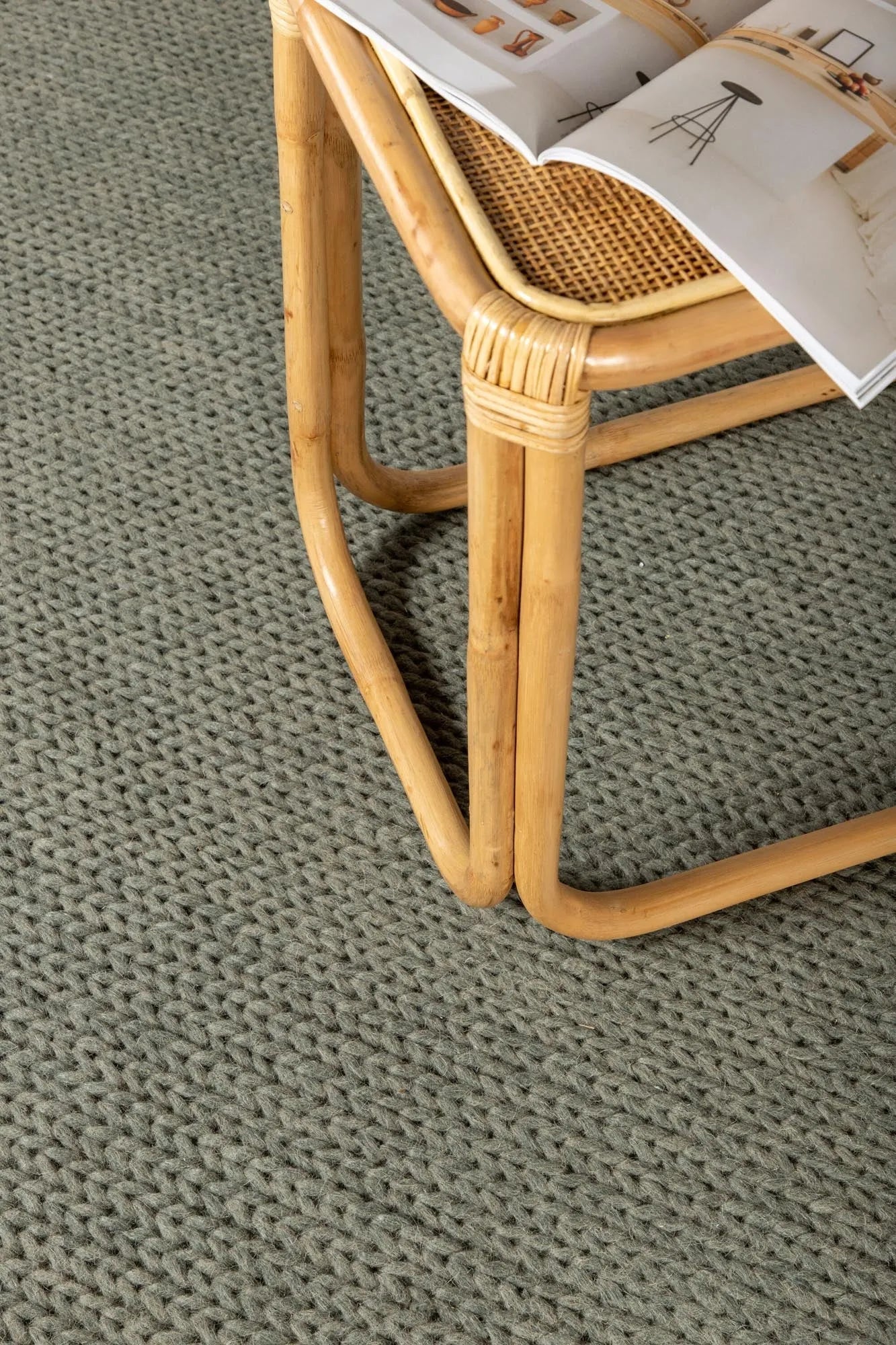 Marta Teppich in Grün präsentiert im Onlineshop von KAQTU Design AG. Teppich ist von Venture Home