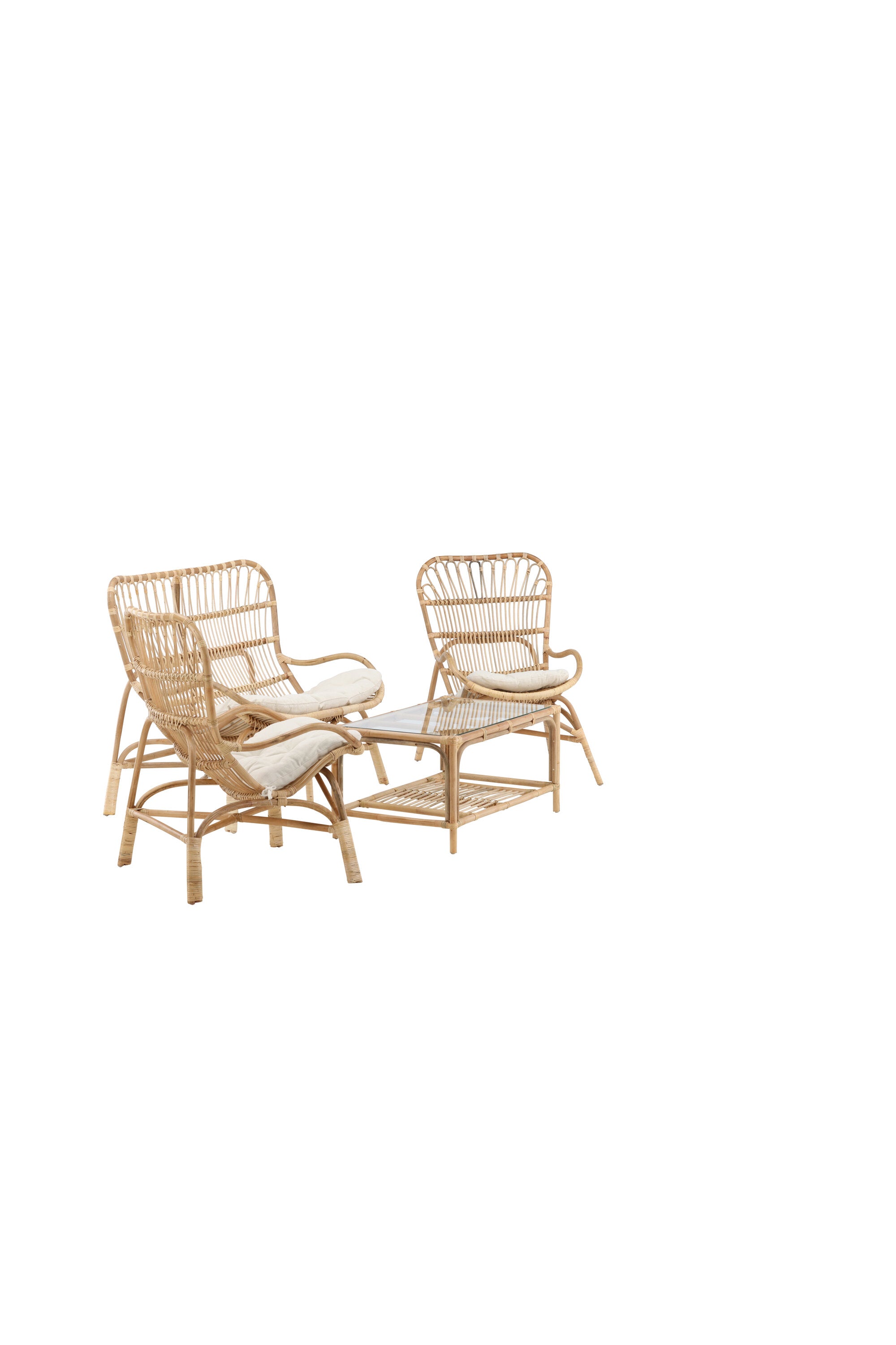 Ella Sofa Outdoorset 90cm in Cremefarben präsentiert im Onlineshop von KAQTU Design AG. Loungeset ist von Venture Home