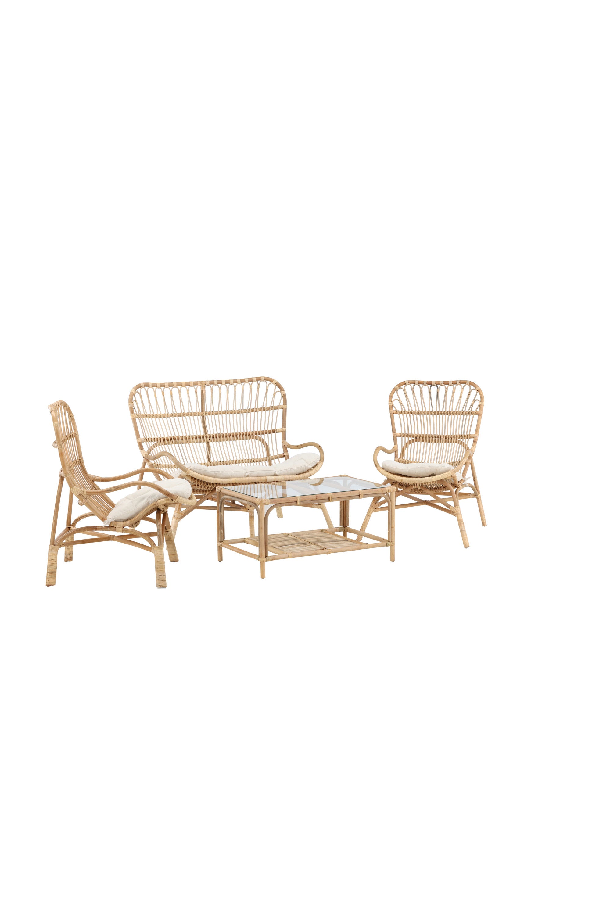 Ella Sofa Outdoorset 90cm in Cremefarben präsentiert im Onlineshop von KAQTU Design AG. Loungeset ist von Venture Home