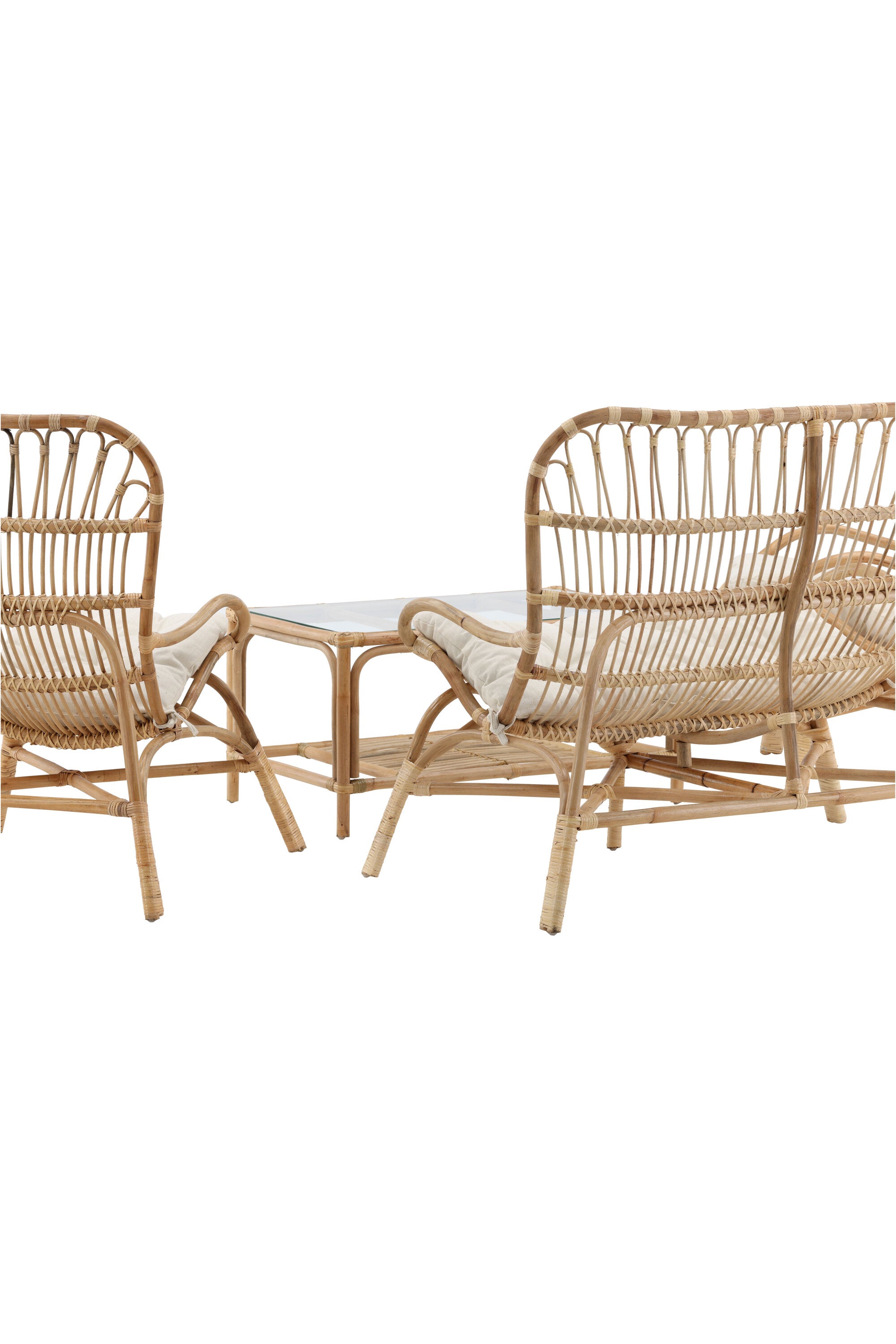 Ella Sofa Outdoorset 90cm in Cremefarben präsentiert im Onlineshop von KAQTU Design AG. Loungeset ist von Venture Home