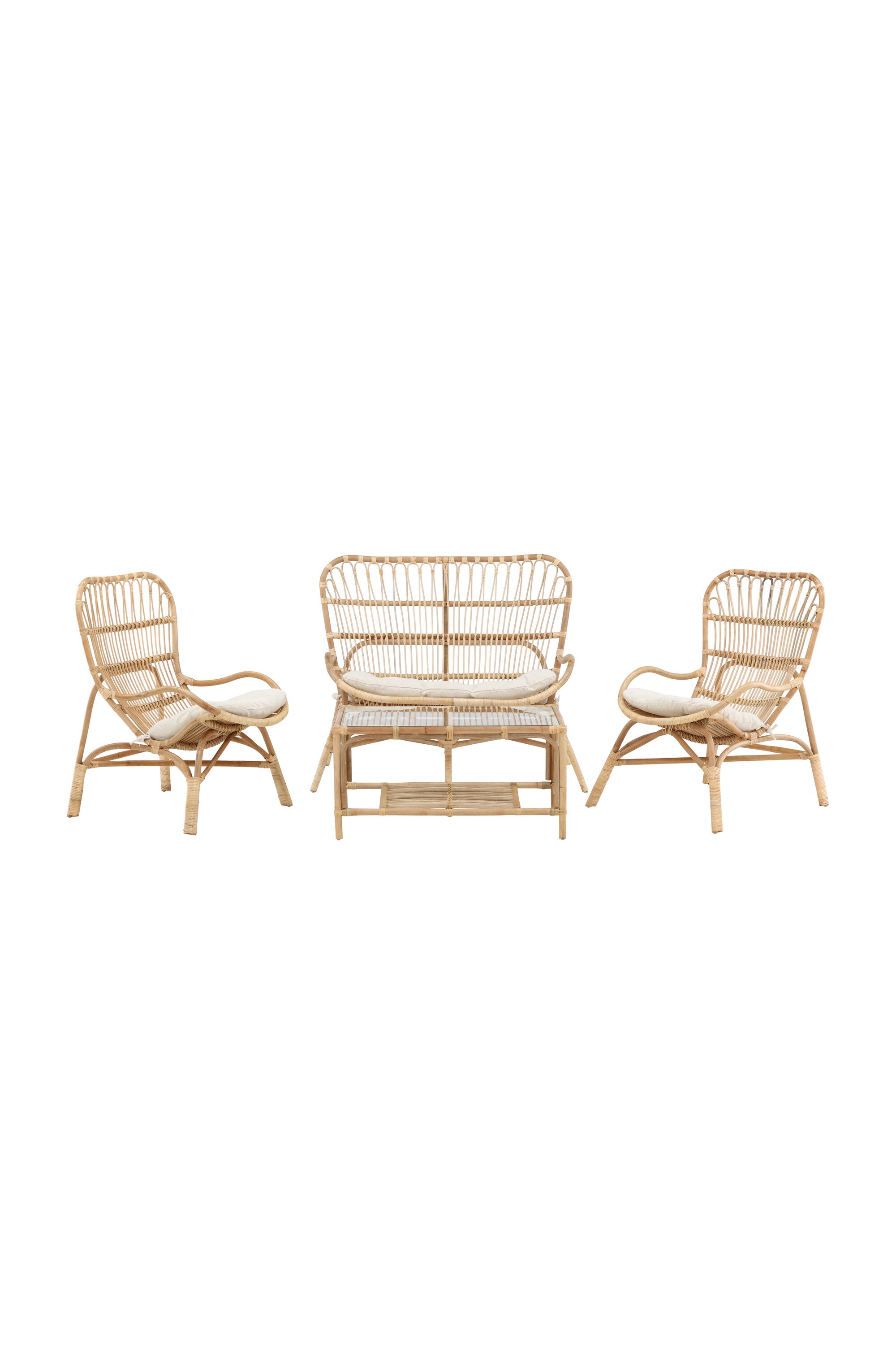 Ella Sofa Outdoorset 90cm in Cremefarben präsentiert im Onlineshop von KAQTU Design AG. Loungeset ist von Venture Home