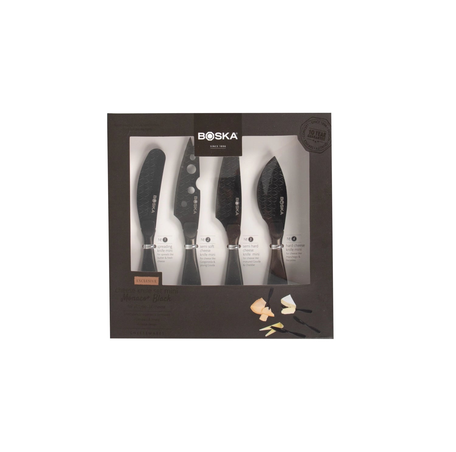 Käsem.-set mini monaco+ acciaio inossidabile nero nero