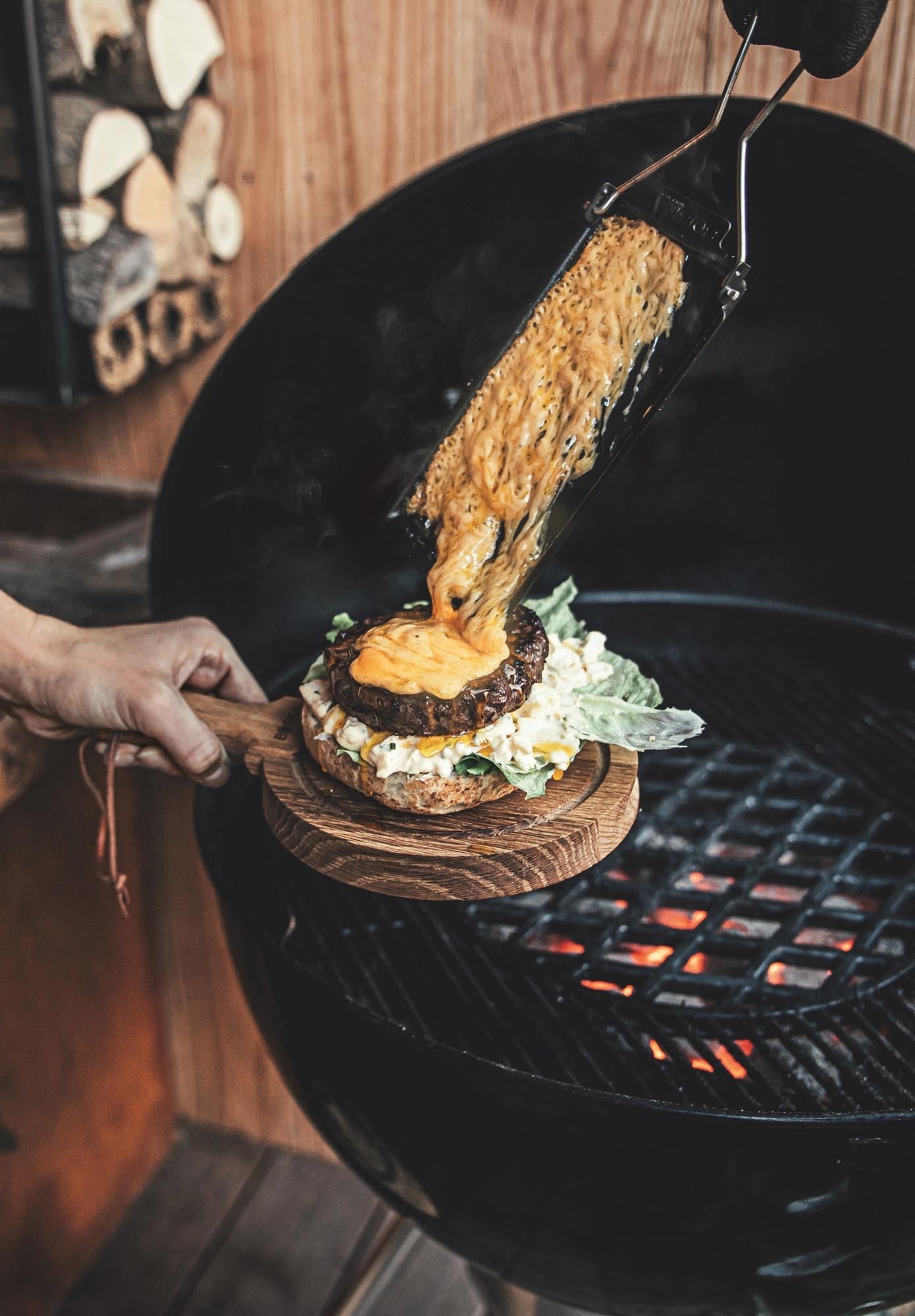 Cheese barbeclette® black gem. Plastic steel 270x90x10