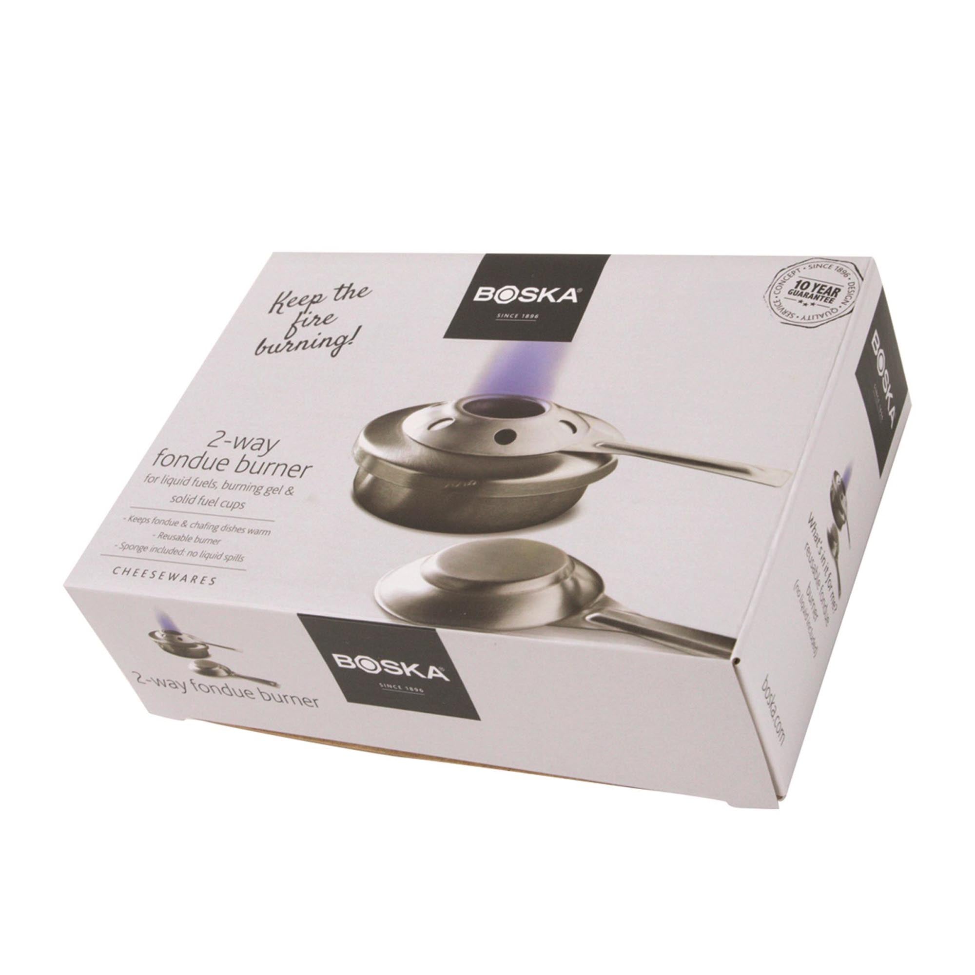 Fonduebrenner pour Brennprit et Paste en acier inoxydable 175x125x48mm